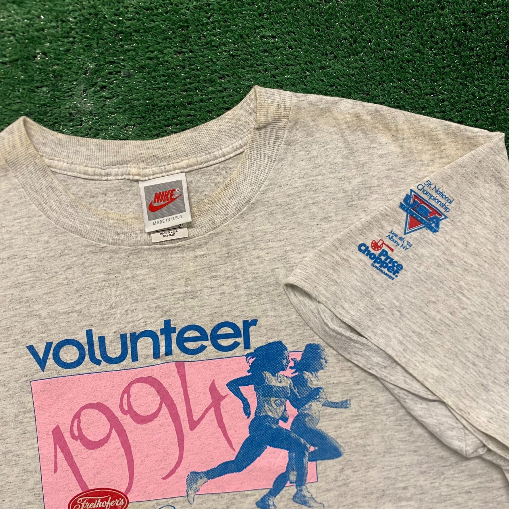 Nike Vintage 90s Essential Nike Running Single Stitch T-Shirt Size US L / EU 52-54 / 3 - 4 Thumbnail