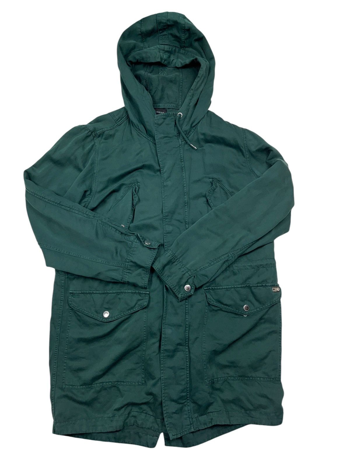 Diesel × Japanese Brand × Vintage Vintage Diesel Fishtail Parka Linen Jacket y2k Size US L / EU 52-54 / 3 - 2 Thumbnail