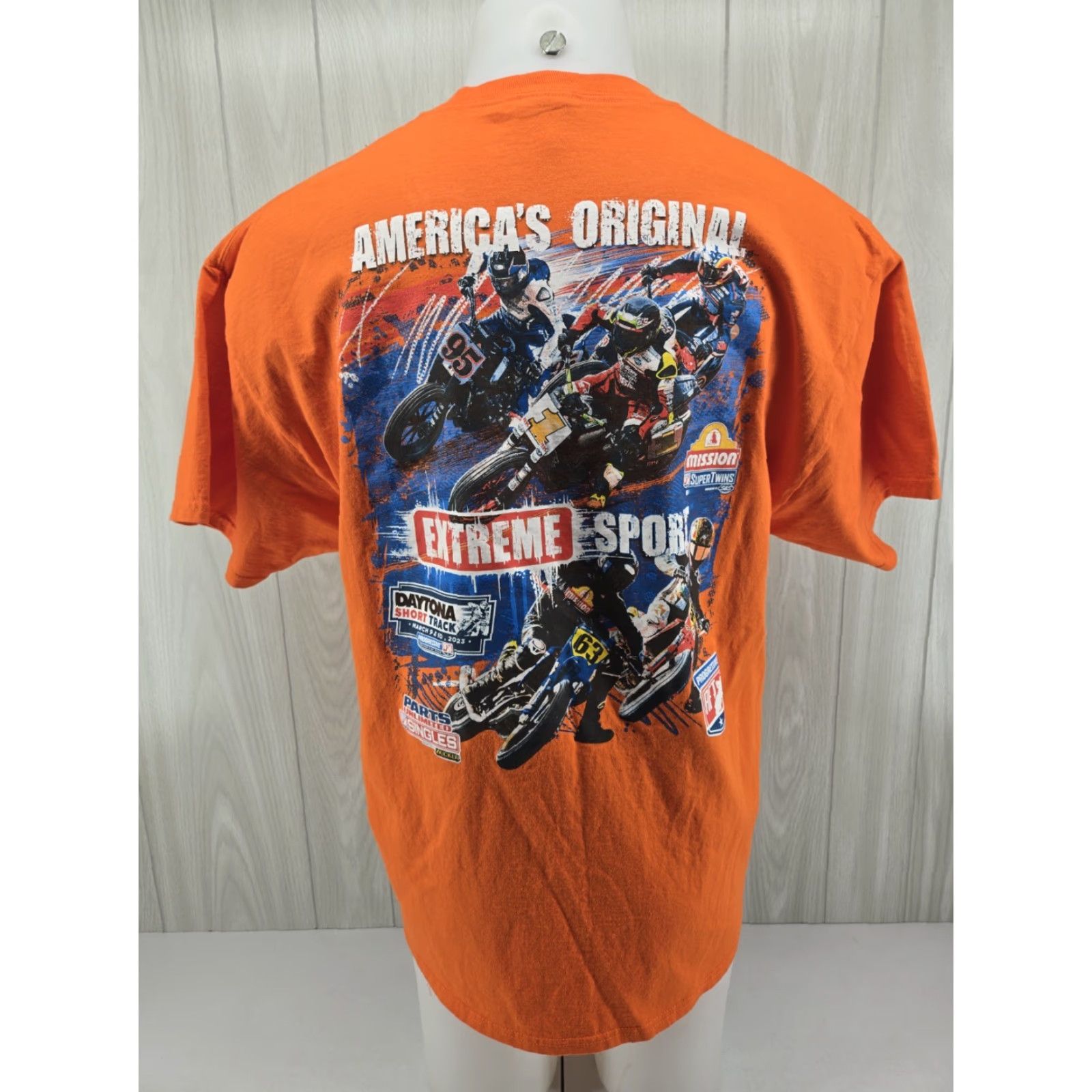 Port & Company Port & Company Daytona Short Track Extreme Sport T-Shirt Orange XL Men Size US XL / EU 56 / 4 - 2 Thumbnail
