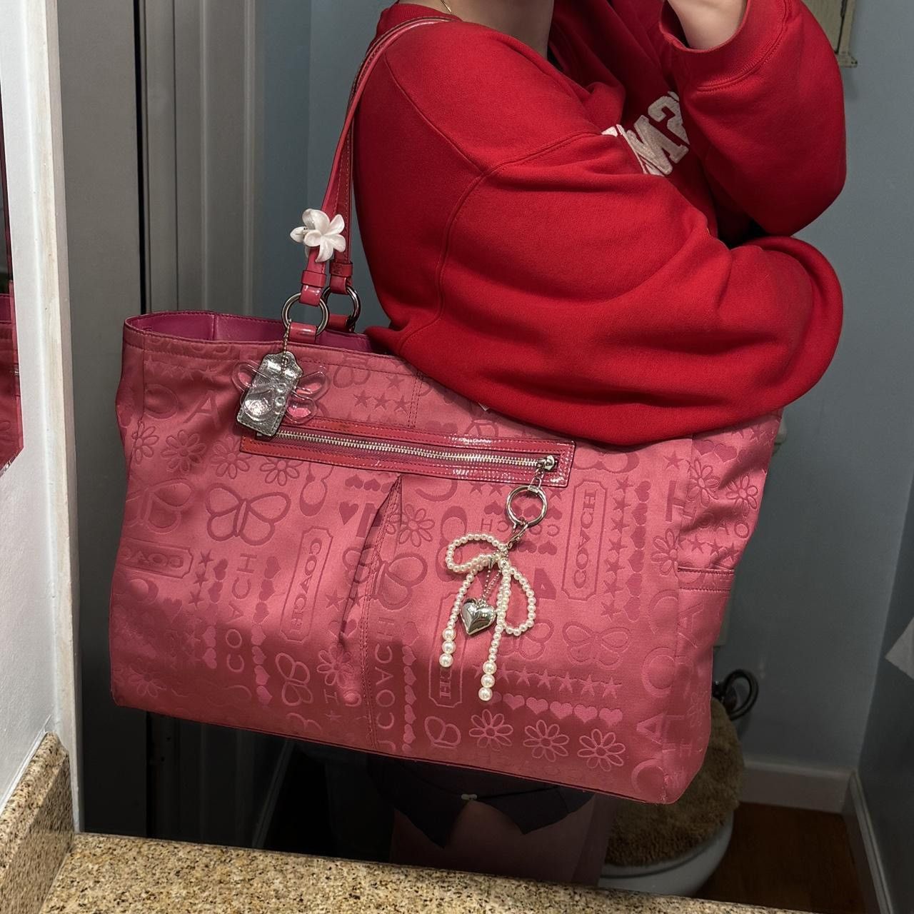 Coach Pink Y2K Coach Butterfly XL Tote Size ONE SIZE - 8 Thumbnail