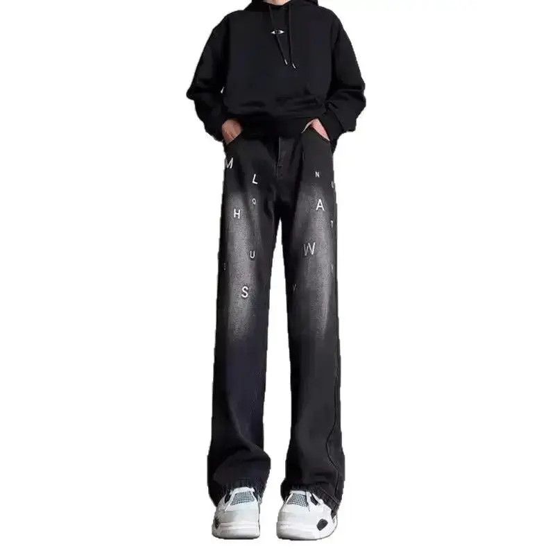 Japanese Brand Retro loose straight leg micro flared jeans Size US 32 / EU 48 - 6 Thumbnail