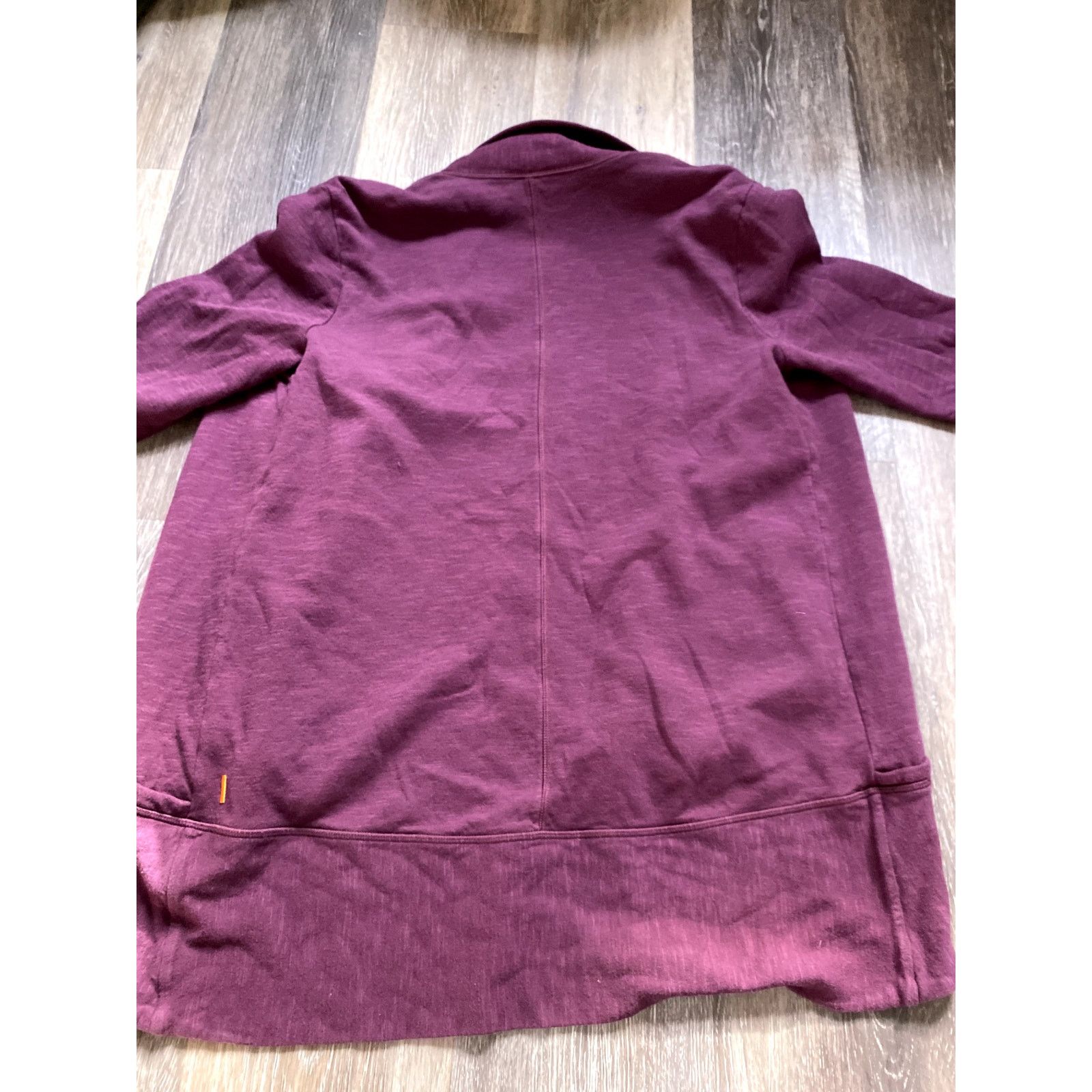 Other Lucy Cotton Burgundy Drape Cardigan Cozy Heritage Minimalist Size M / US 6-8 / IT 42-44 - 4 Thumbnail