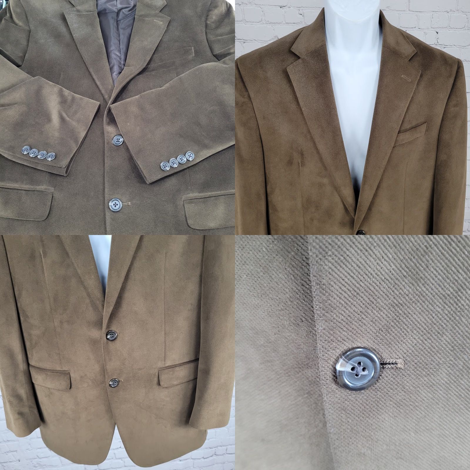 Chaps Chaps Ralph Lauren Sport Coat Jacket Brown 2 Button Vented Notch Blazer Size 40R Mens Size 40R - 8 Thumbnail