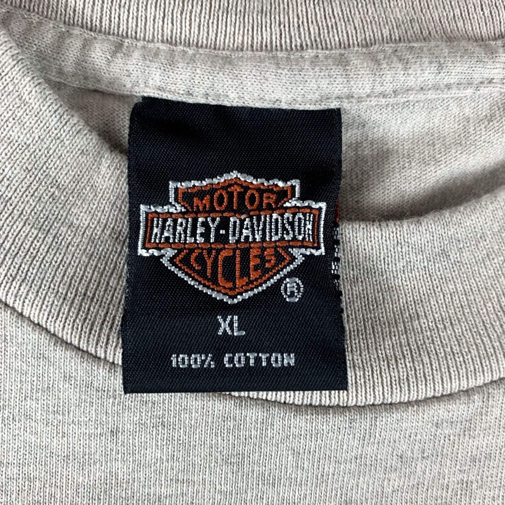 Harley Davidson VINTAGE Harley-Davidson Shirt Mens XL Knucklehead Holoubek 1995 Los Angeles Beige Size US XL / EU 56 / 4 - 4 Thumbnail