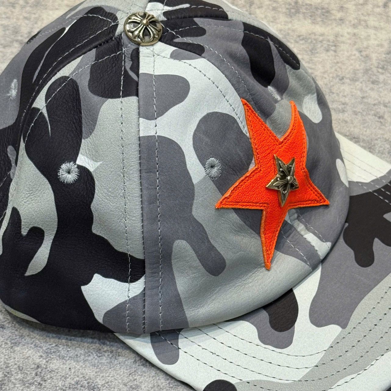 Chrome Hearts Chrome Hearts STAR PATCH CAMO LEATHER trucker Size ONE SIZE - 3 Thumbnail