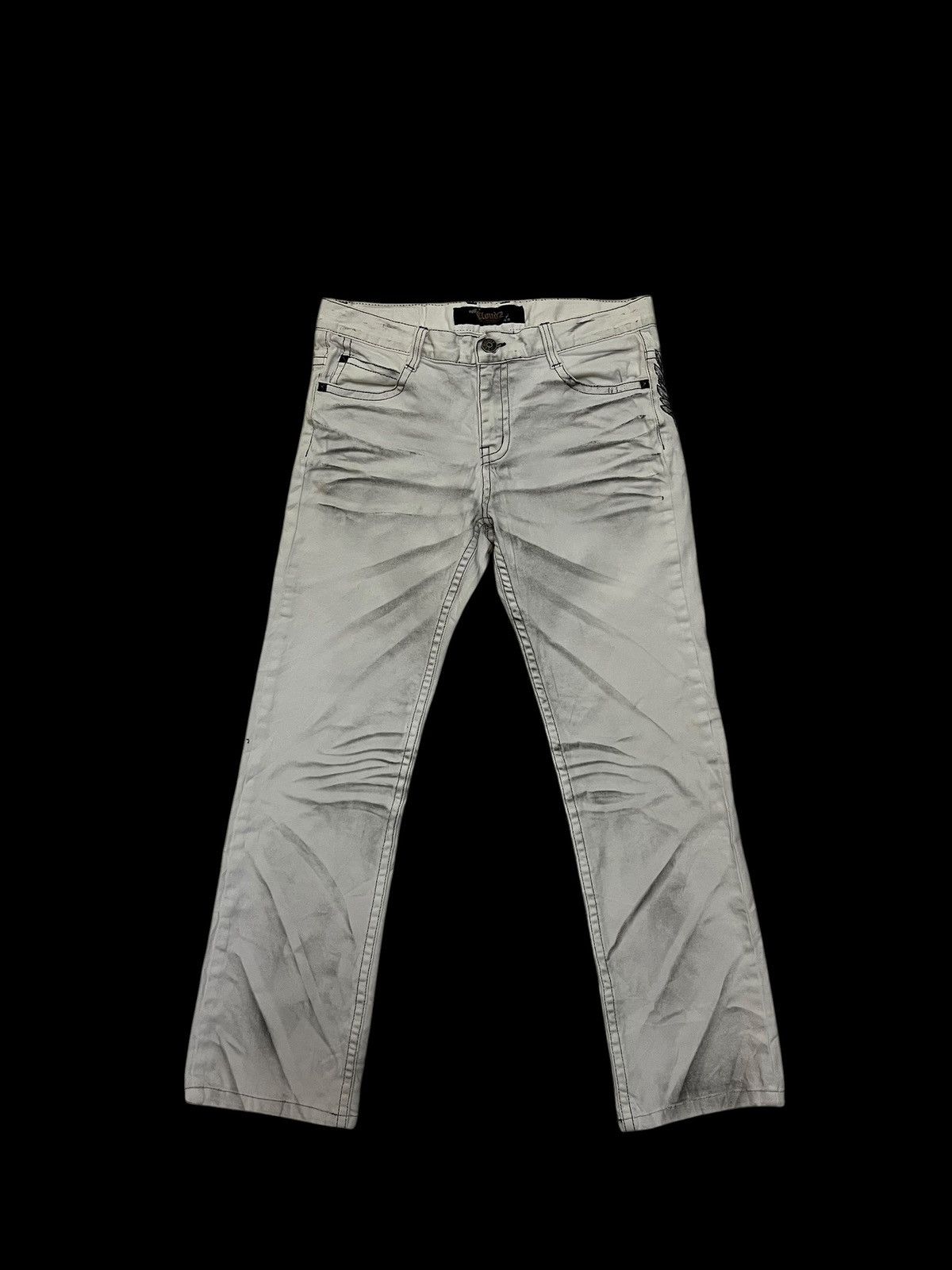 Japanese Brand Japanese Brand Cloud 72 Embroidery Bones Pants Size US 34 / EU 50 - 2 Thumbnail
