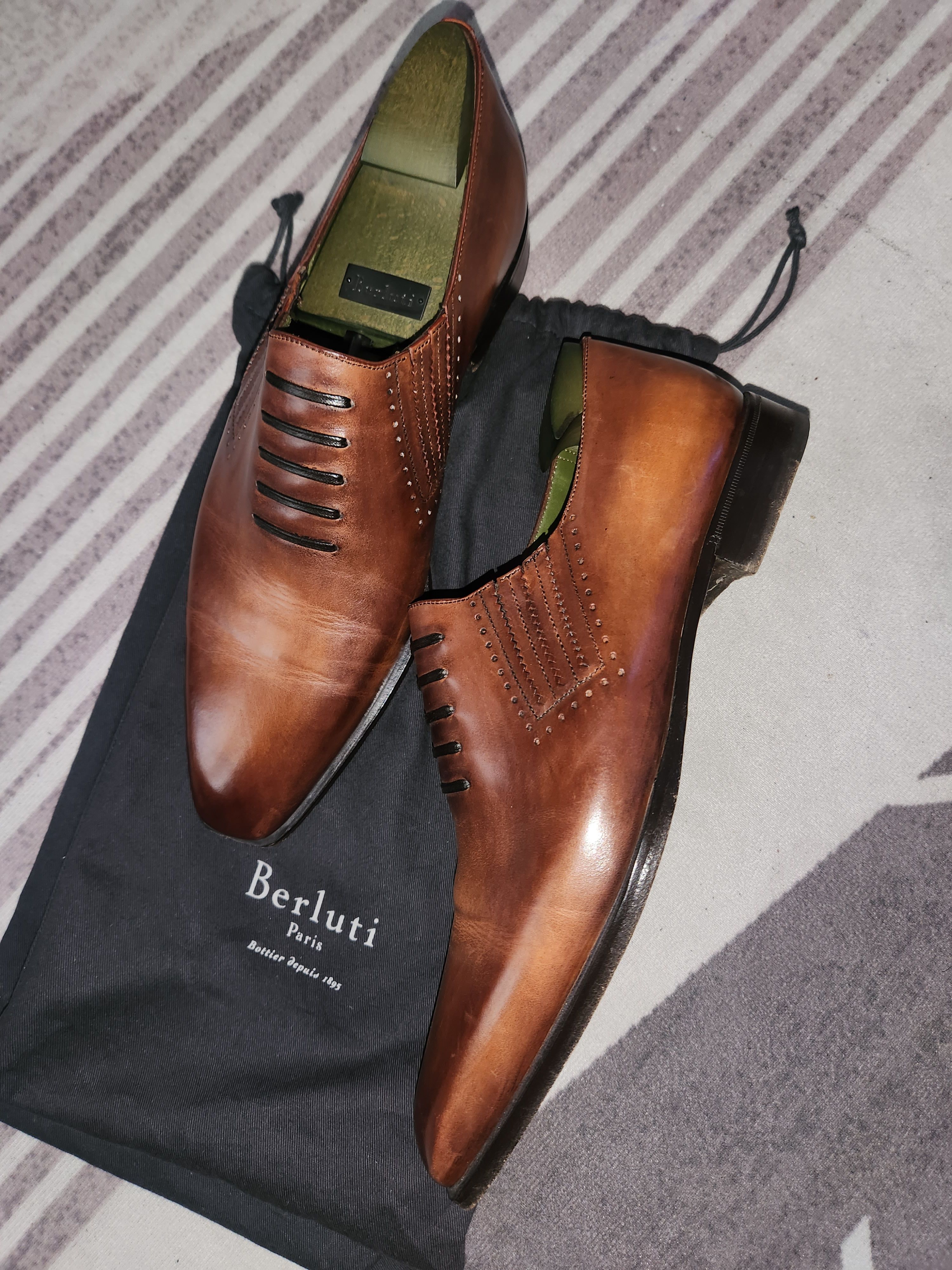 Berluti Berluti Alessandro Leather Shoes Venezia Size US 10.5 / EU 43-44 - 2 Thumbnail