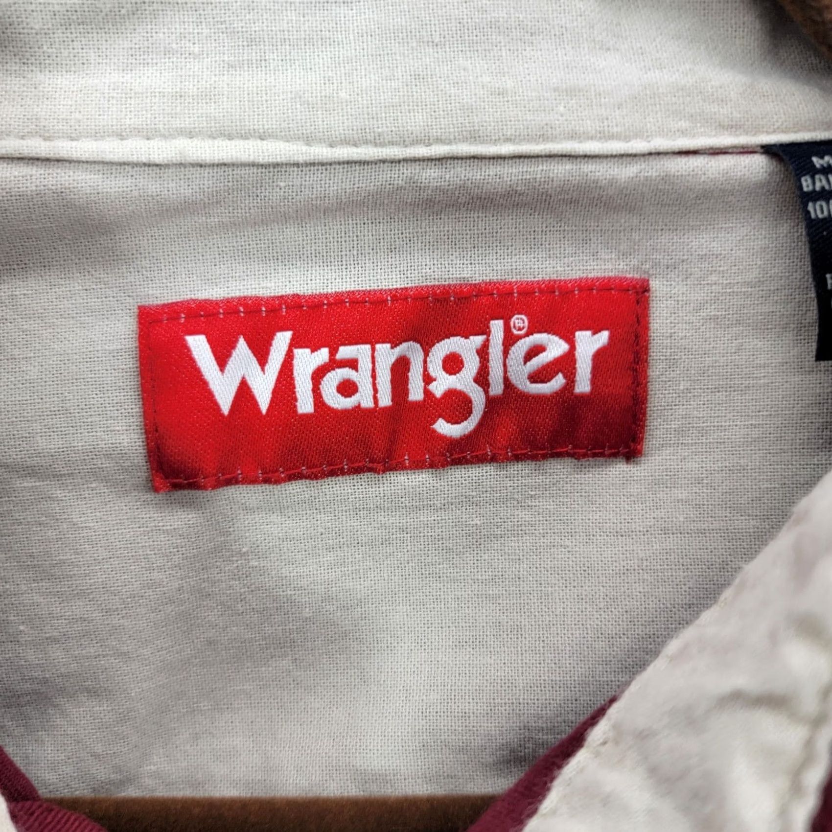 Wrangler Wrangler Shirt Mens Large Western Long Sleeve Red RN130273 Size US L / EU 52-54 / 3 - 2 Thumbnail