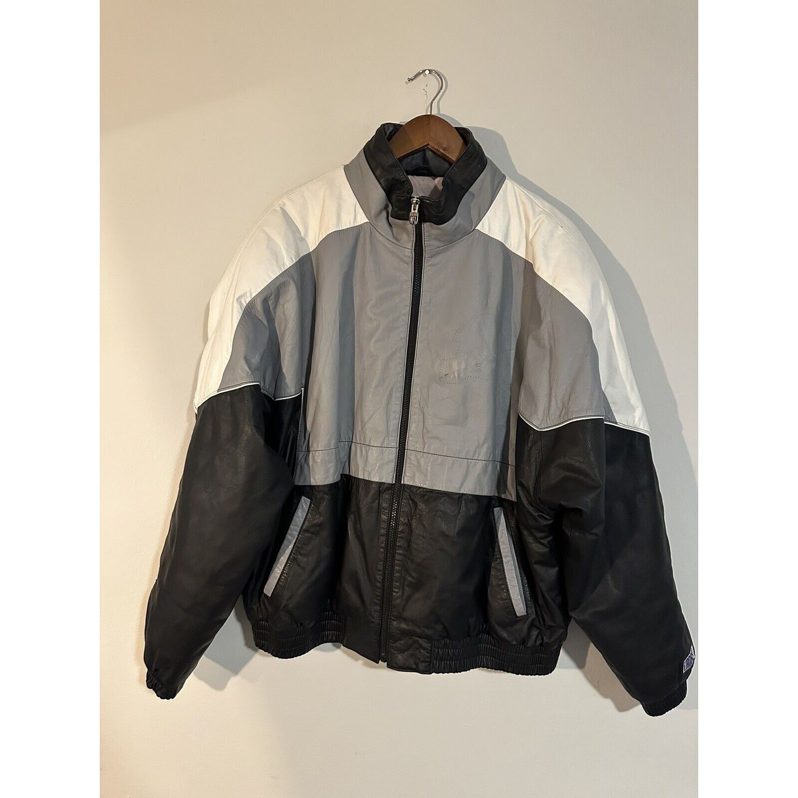 NFL Vintage LADAS sports Inc Raiders Leather Jacket Size US XXL / EU 58 / 5 - 2 Thumbnail