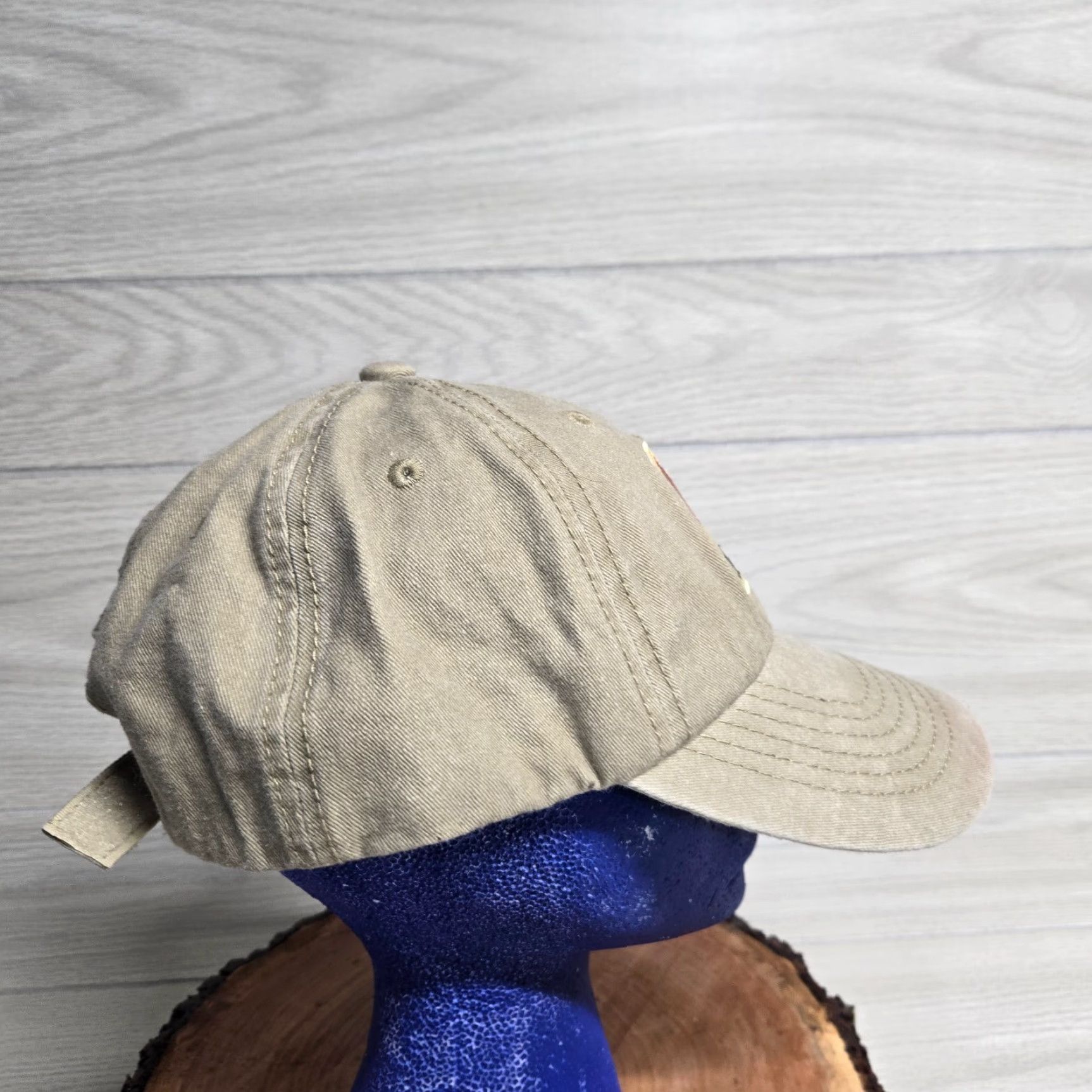 Rainbow Beige Hat Ball Cap Adult One Size Adjustable Rainbow Tan Beige Let It Be Peace Character Baseball Cap Womens Hat Size ONE SIZE - 3 Thumbnail