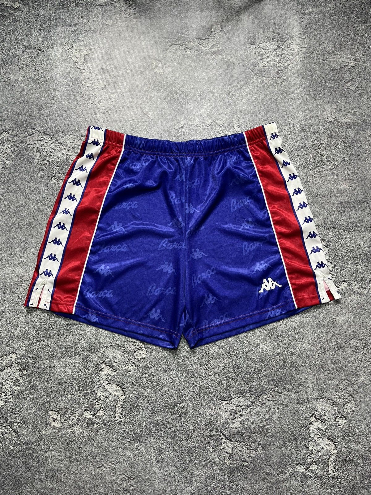 Kappa Vintage 90s Kappa Fc Barcelona Lampass Shorts Size US 36 / EU 52 - 1 Thumbnail