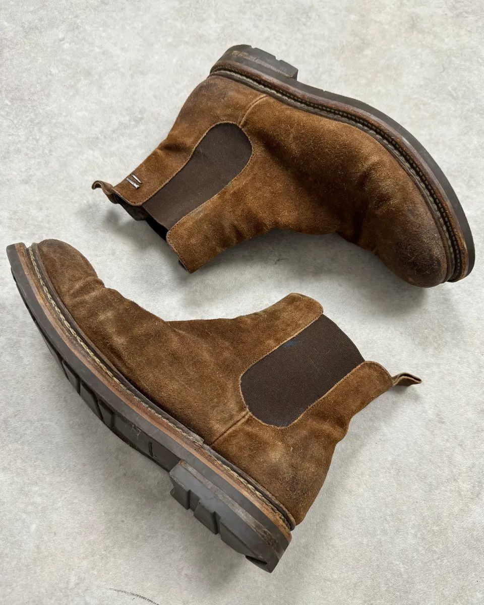 The Last Conspiracy The Last Conspiracy Brown Suede Chelsea Leather Boots Size US 10 / EU 43 - 3 Thumbnail