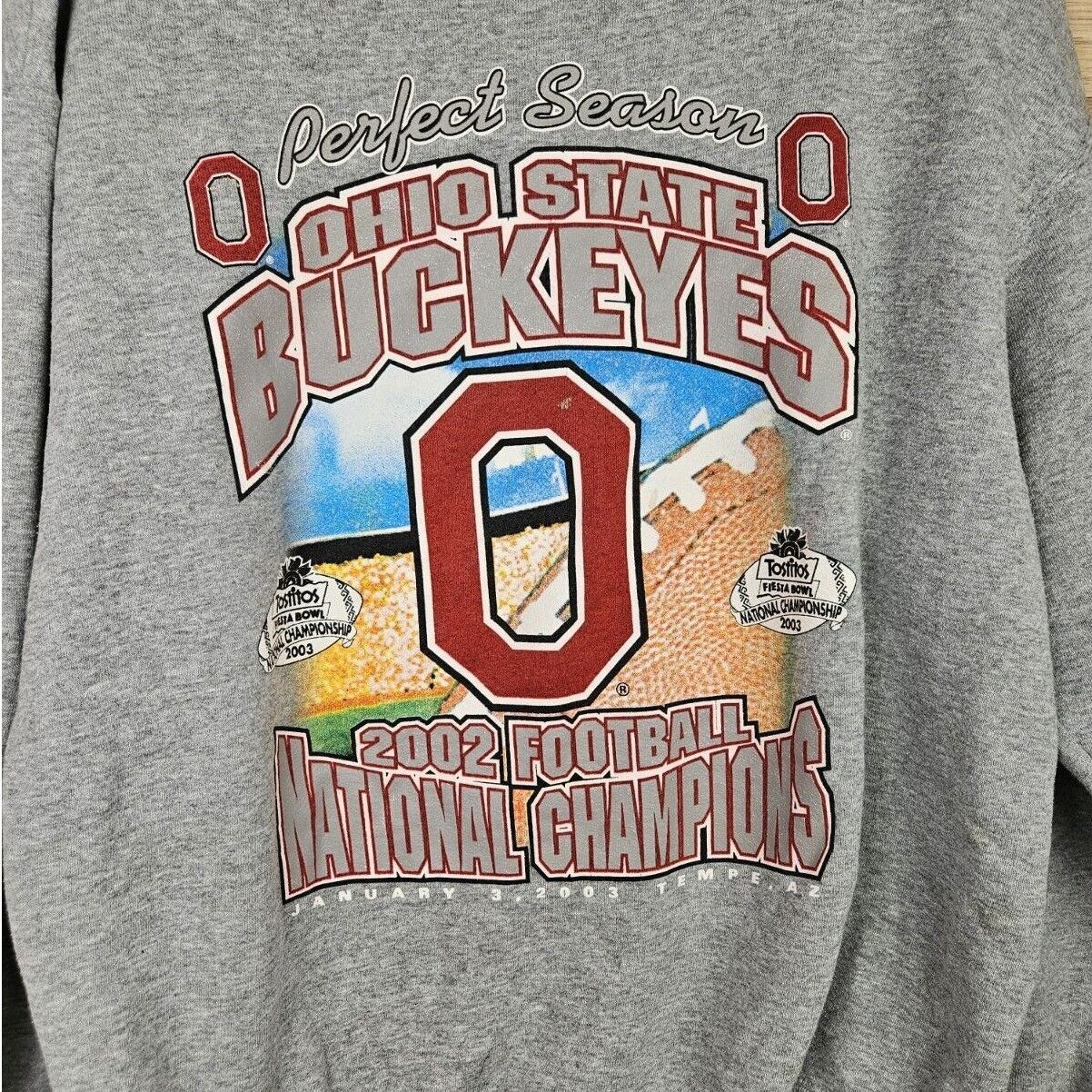 Champion OSU Buckeyes Vtg 2002 Football National Fiesta Bowl Size US XL / EU 56 / 4 - 2 Thumbnail