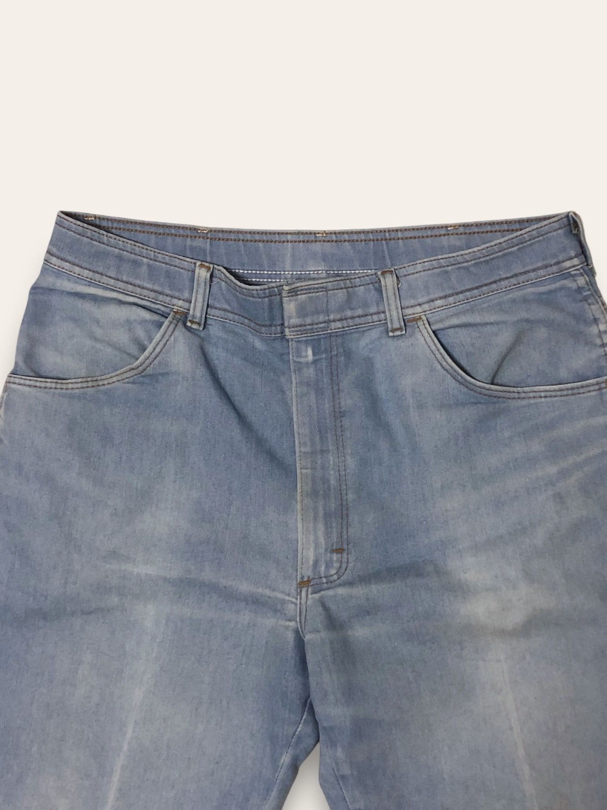 Vintage Vintage WRANGLER Light Blue Pants Wide Baggy Size US 33 - 4 Thumbnail