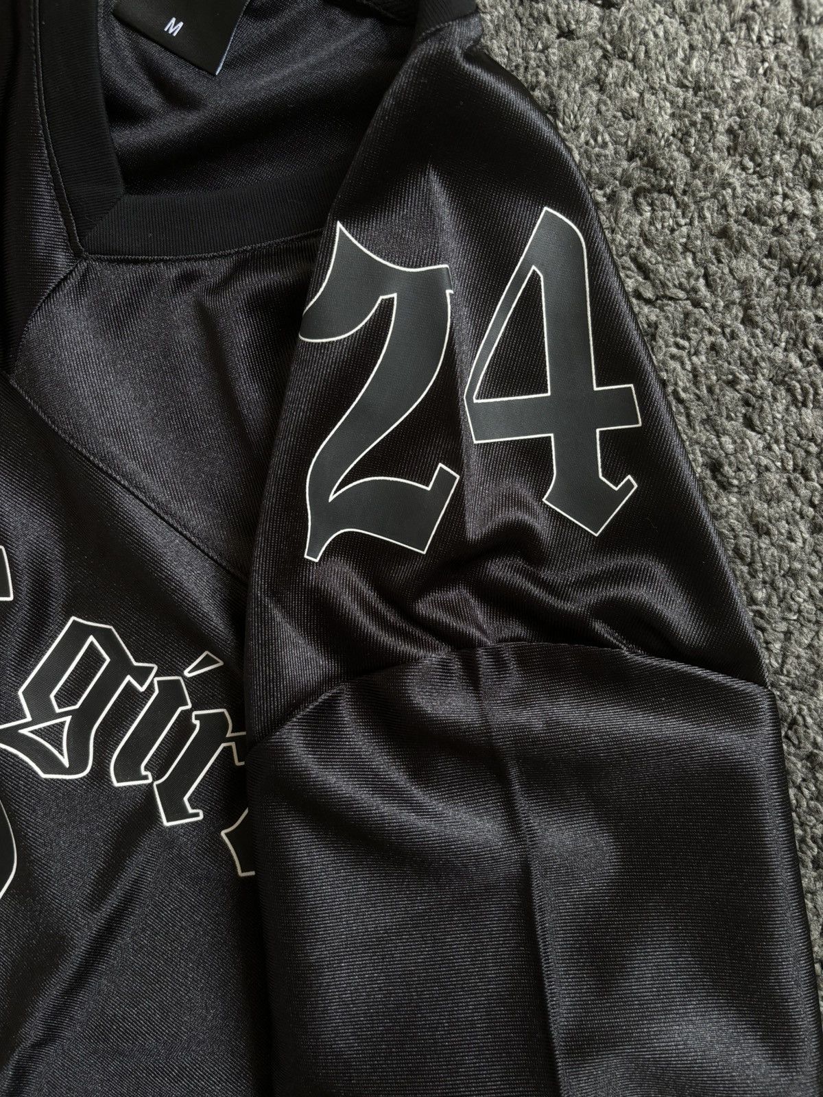Japanese Brand × Vintage Vintage wave girl number 24 satin black football jersey Size US M / EU 48-50 / 2 - 9 Thumbnail