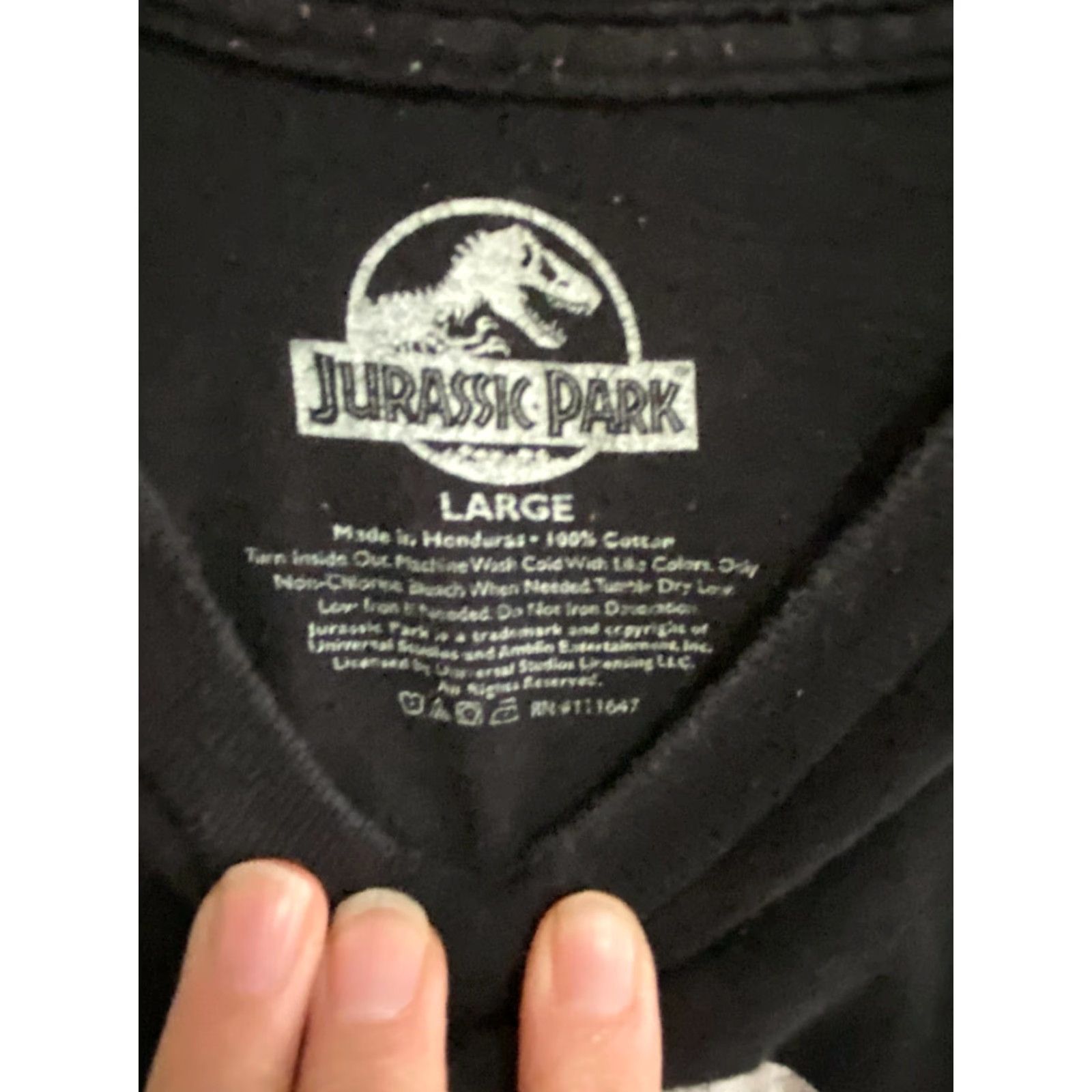 Vintage Jurassic Park T-Shirt Black Large Short Sleeve Logo Graphic Men’s Regular Size EUC Size US L / EU 52-54 / 3 - 4 Thumbnail