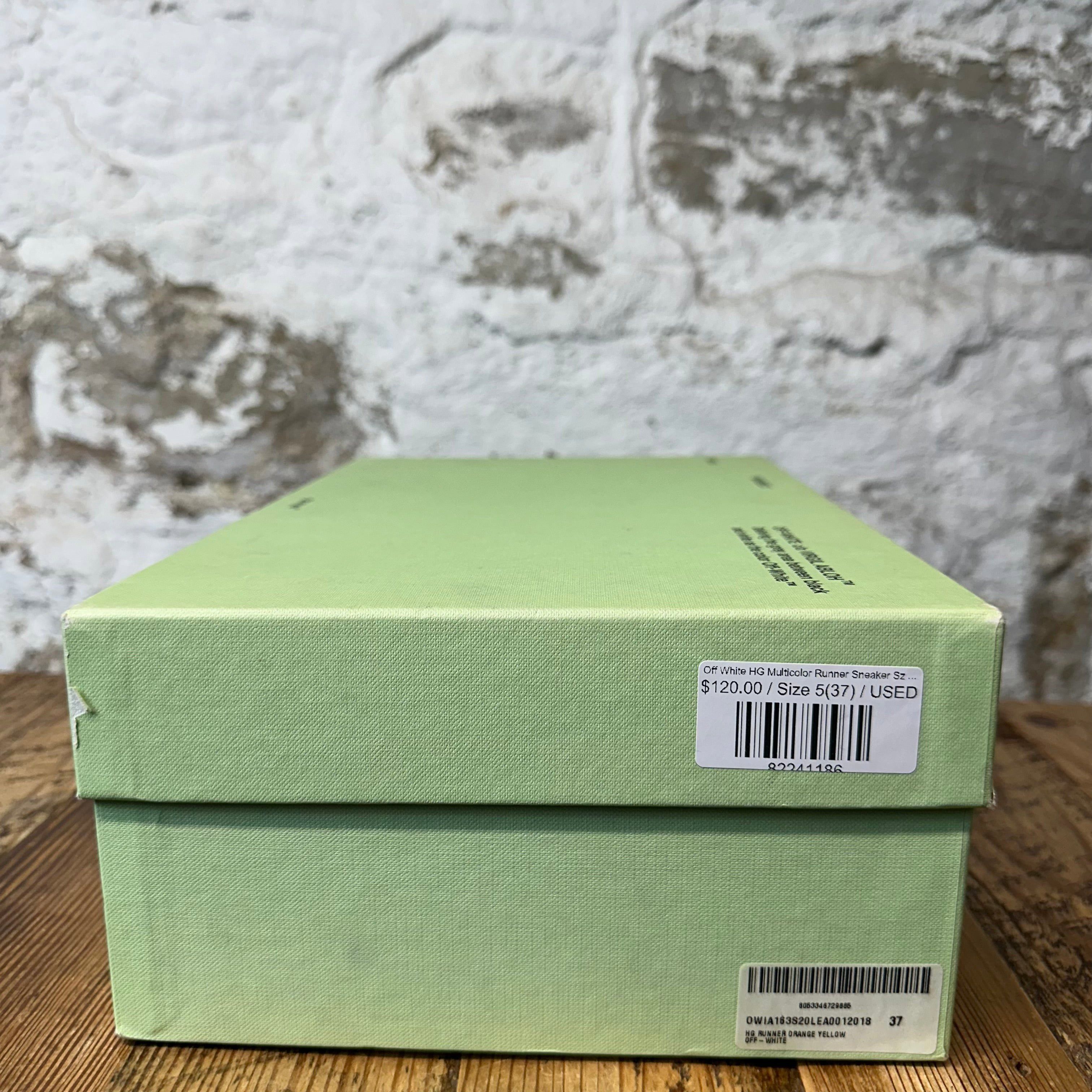 Off-White Off-White HG Multicolor Runner Sneaker Sz 5 (37) Size US 5 / EU 37 - 8 Thumbnail
