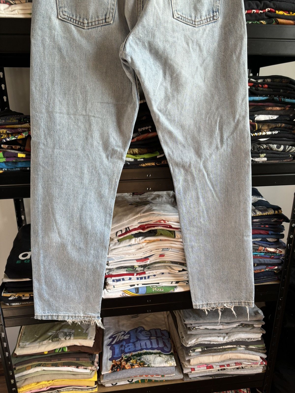 Levi's × Vintage Vintage Levis 517 Flare JEANS 90S MADE IN UK RARE DENIM Size US 33 - 3 Thumbnail
