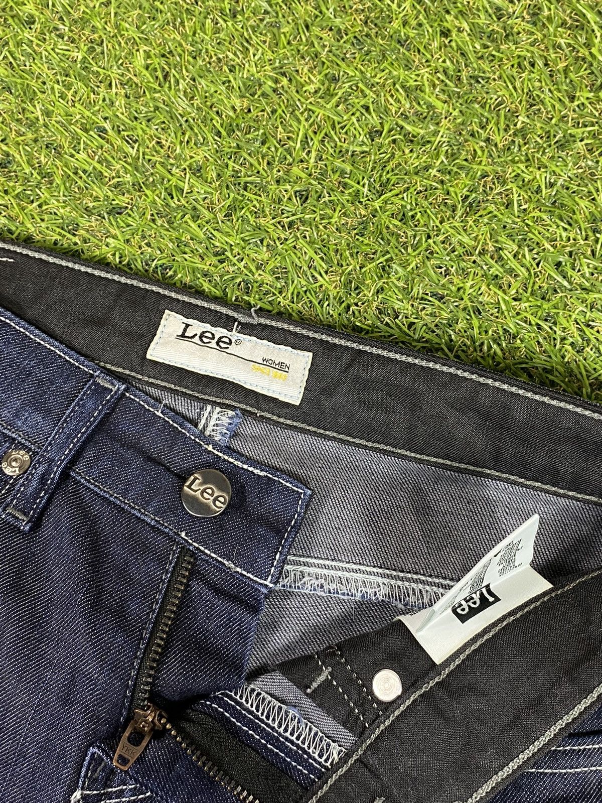 Lee × Vintage Vintage 90s Lee jeans denim streetwear faded size 25x33 Size 25" / US 0 / IT 36 - 6 Thumbnail