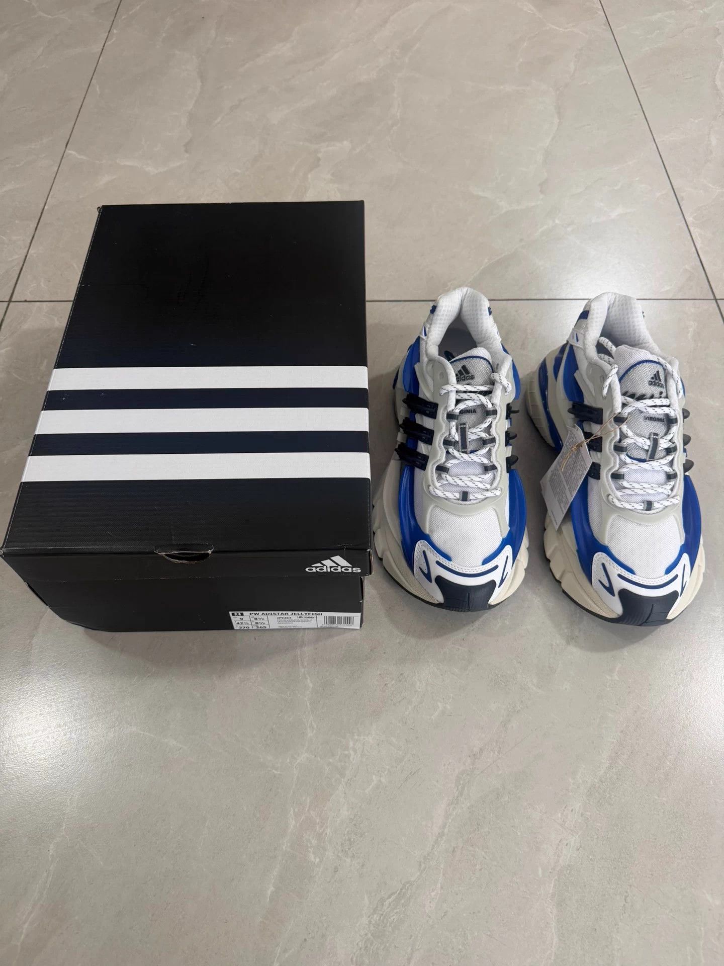 Adidas adidas x PW Adistar Jellyfish VIRGINIA Dad Shoe White Blue Size US 9 / EU 42 - 1 Thumbnail