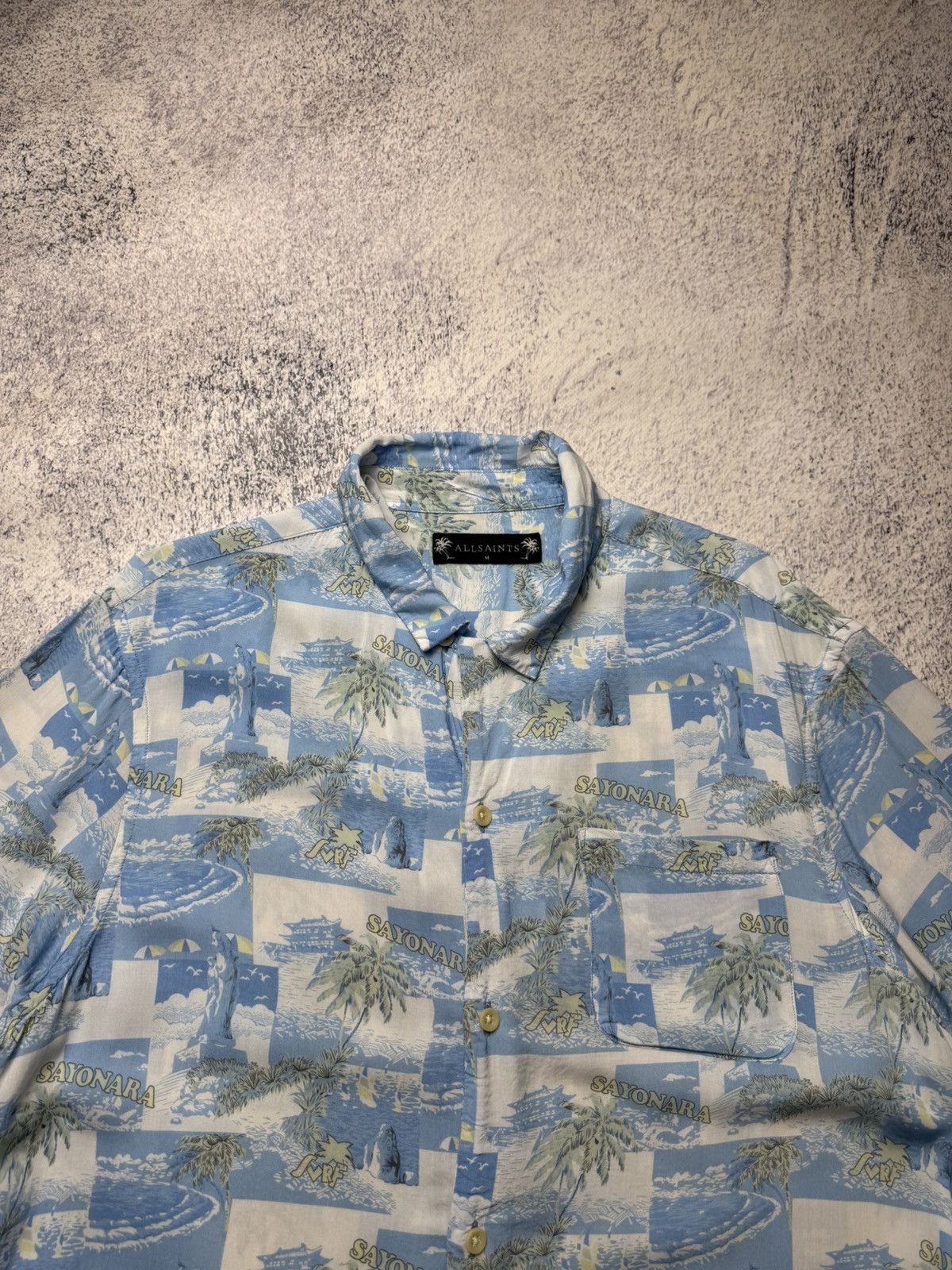 Allsaints Vintage Allsaints Viscose Y2K Hawaii Shirt Size US M / EU 48-50 / 2 - 2 Thumbnail