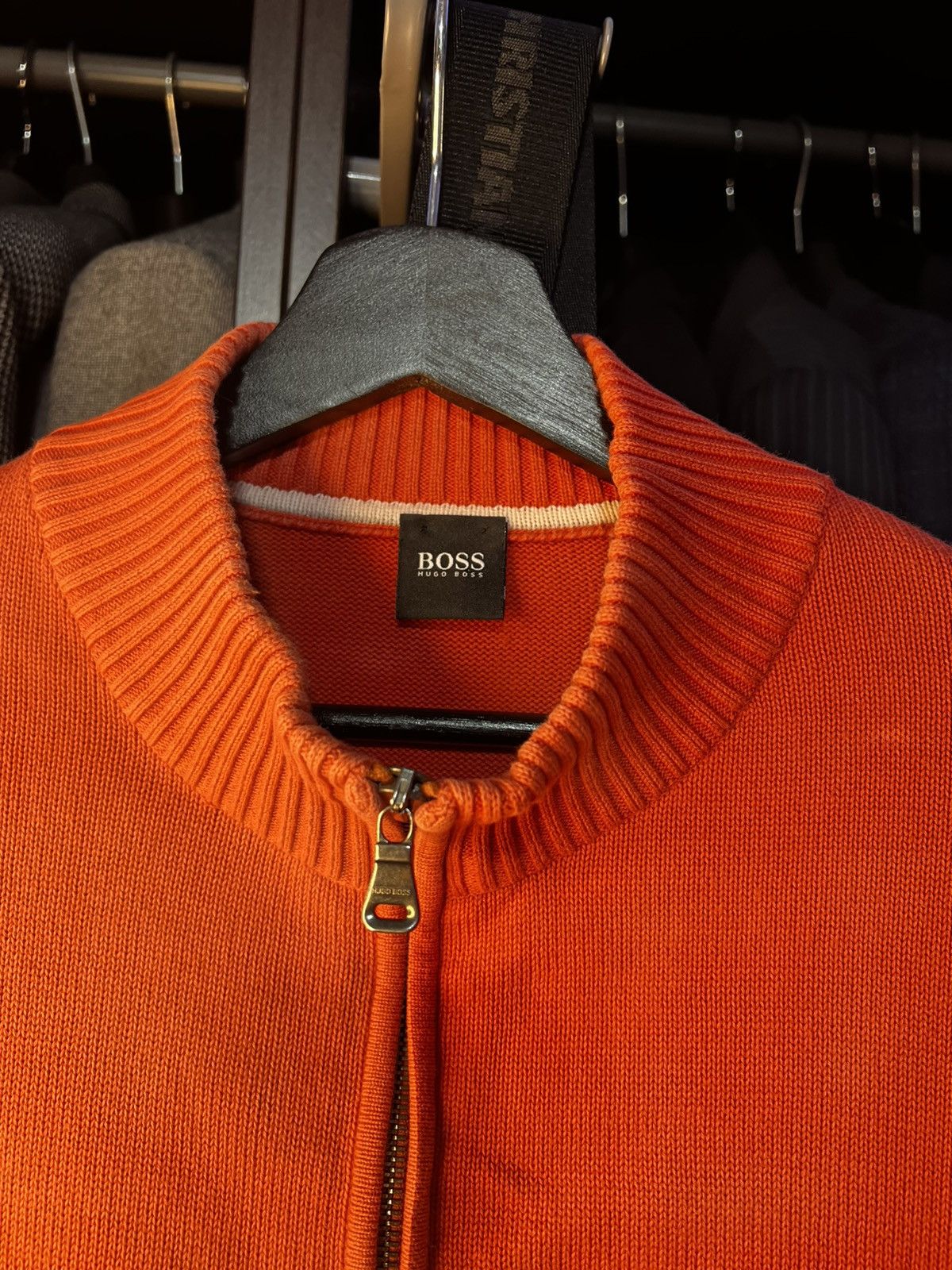 Hugo Boss Hugo Boss 1/4 Zip Sweater - Salmon. Size L Size US L / EU 52-54 / 3 - 4 Thumbnail