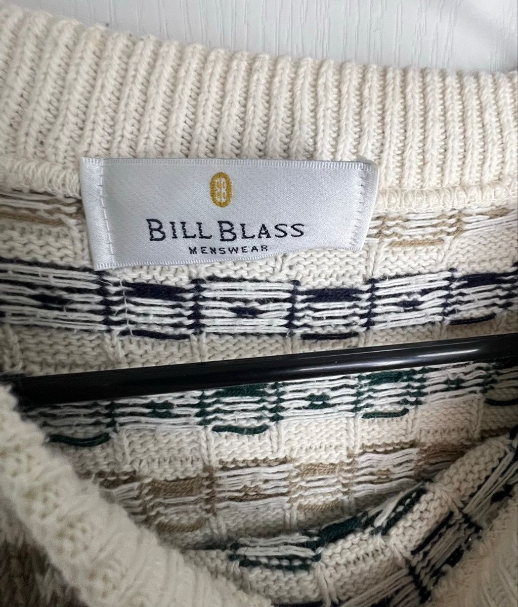 Bill Blass Bill Blass Vintage Geometric Textured Pullover Knit Sweater Size US L / EU 52-54 / 3 - 3 Thumbnail