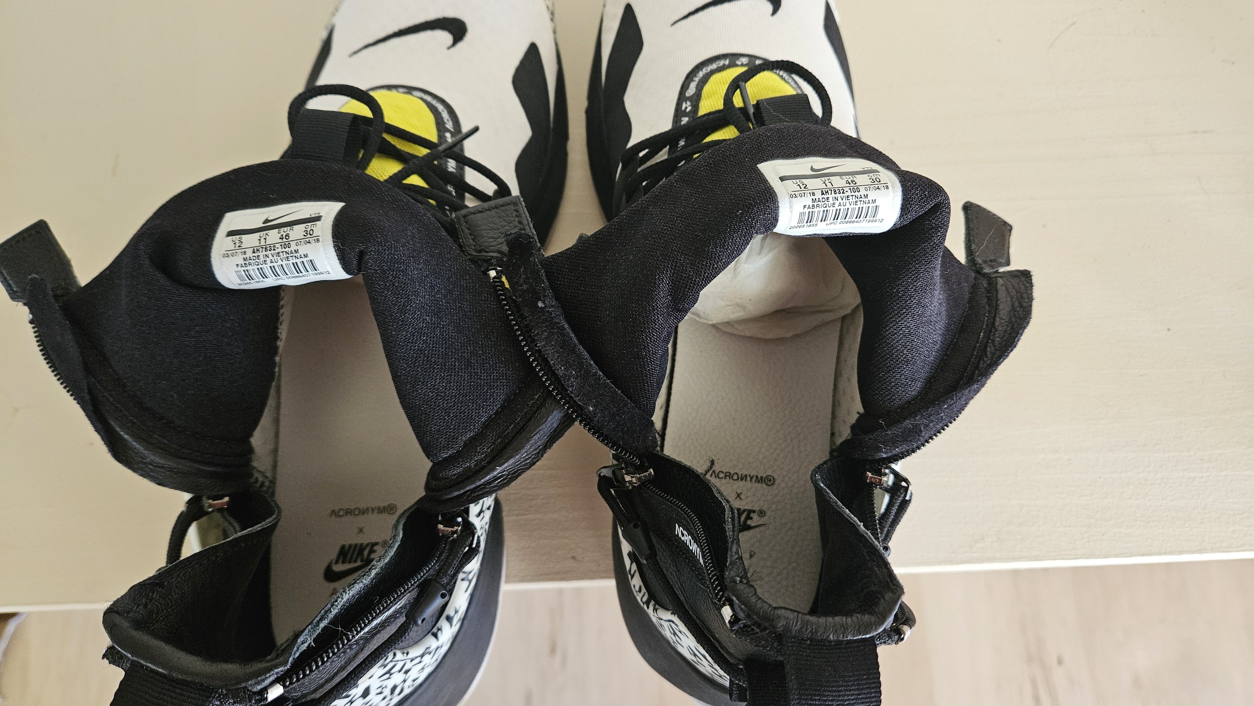 Acronym × Nike Nike Air Presto Mid Acronym Dynamic Yellow Size US 12 / EU 45 - 4 Thumbnail