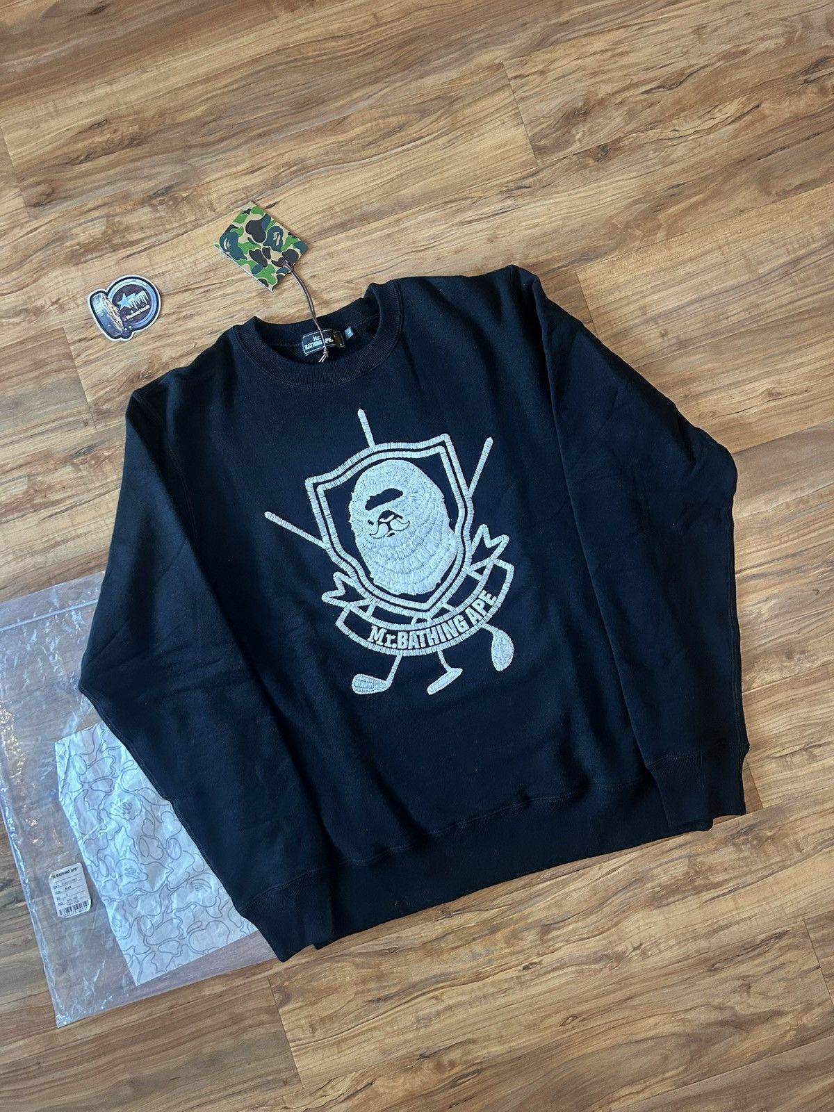 Bape NEW Bape Mr Bathing Ape Golf Logo Crewneck Sweater Size US L / EU 52-54 / 3 - 2 Thumbnail