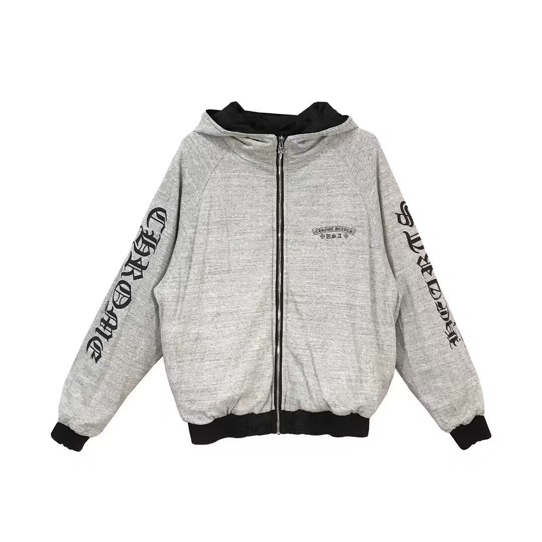 Chrome Hearts Chrome Hearts Tonal Monogram Horseshoe Logo Zip Up Hoodie Size US L / EU 52-54 / 3 - 3 Thumbnail