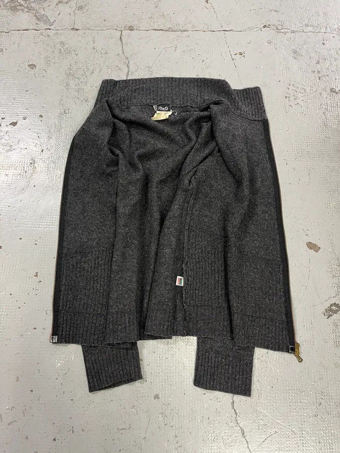 Dolce & Gabbana AW2003 Dolce & Gabbana Wool Asymmetrical Zip-Up Sweater Size US M / EU 48-50 / 2 - 9 Thumbnail