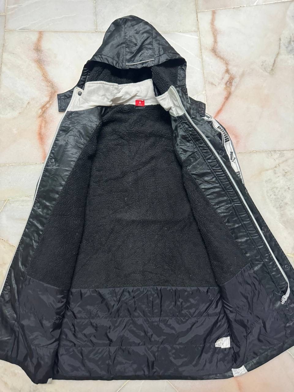 VINTAGE Y2K PUMA WINTER JACKET SIDETAPE BLACK