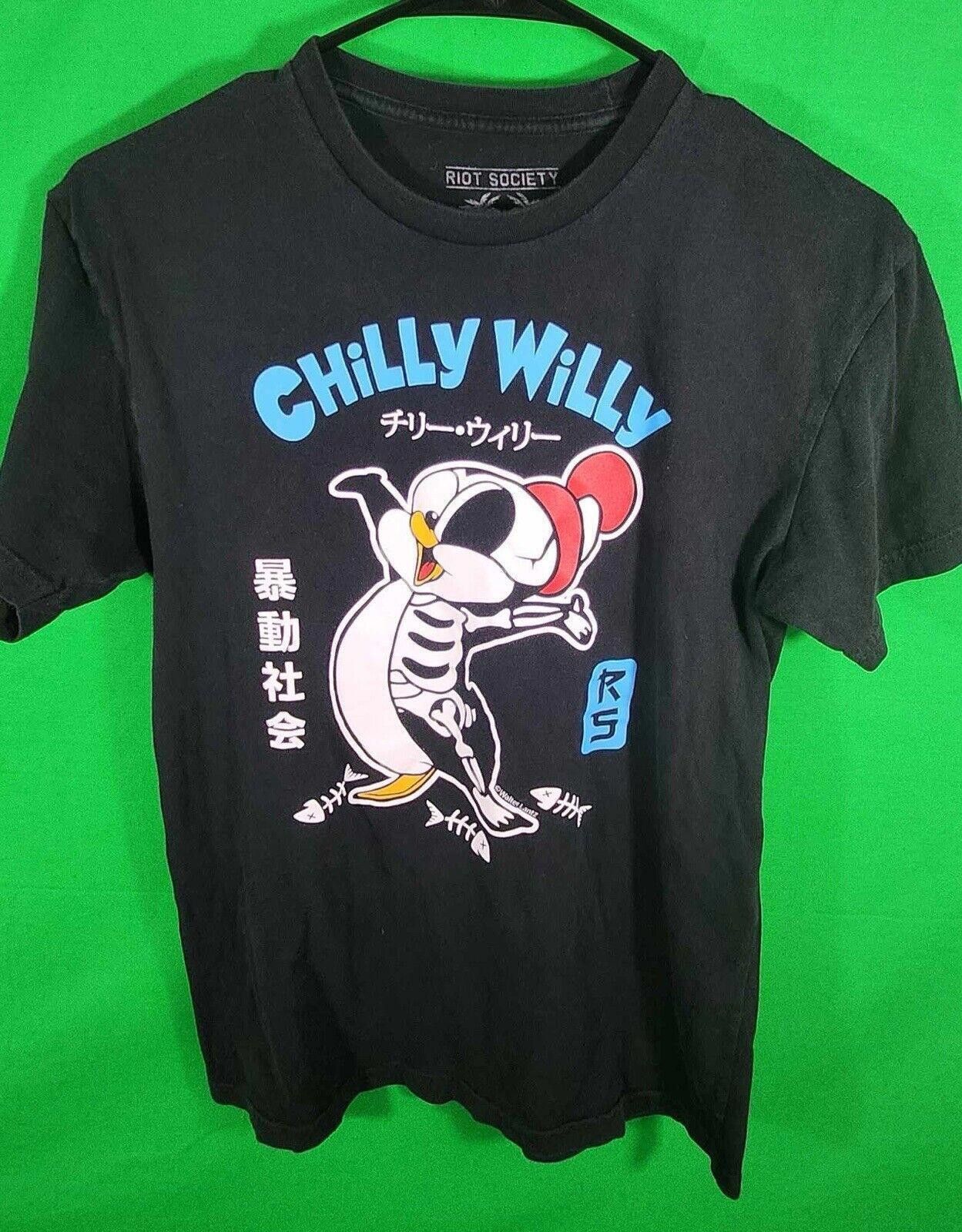 Riot Society Riot Society Chilly Willy Graphic Tee - Black & Colorful Size US S / EU 44-46 / 1 - 1 Thumbnail