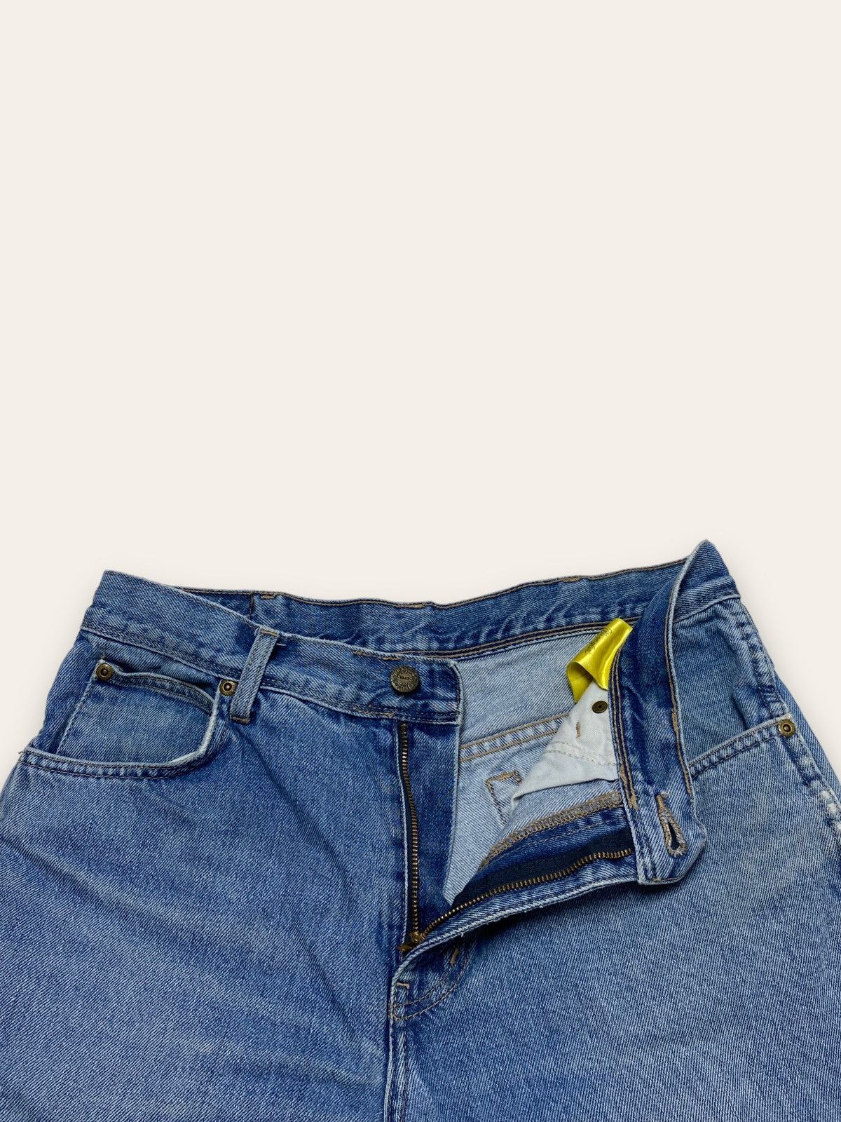 Jean Vintage WRANGLER Denim Baggy Jeans Light Blue Size US 32 / EU 48 - 7 Thumbnail
