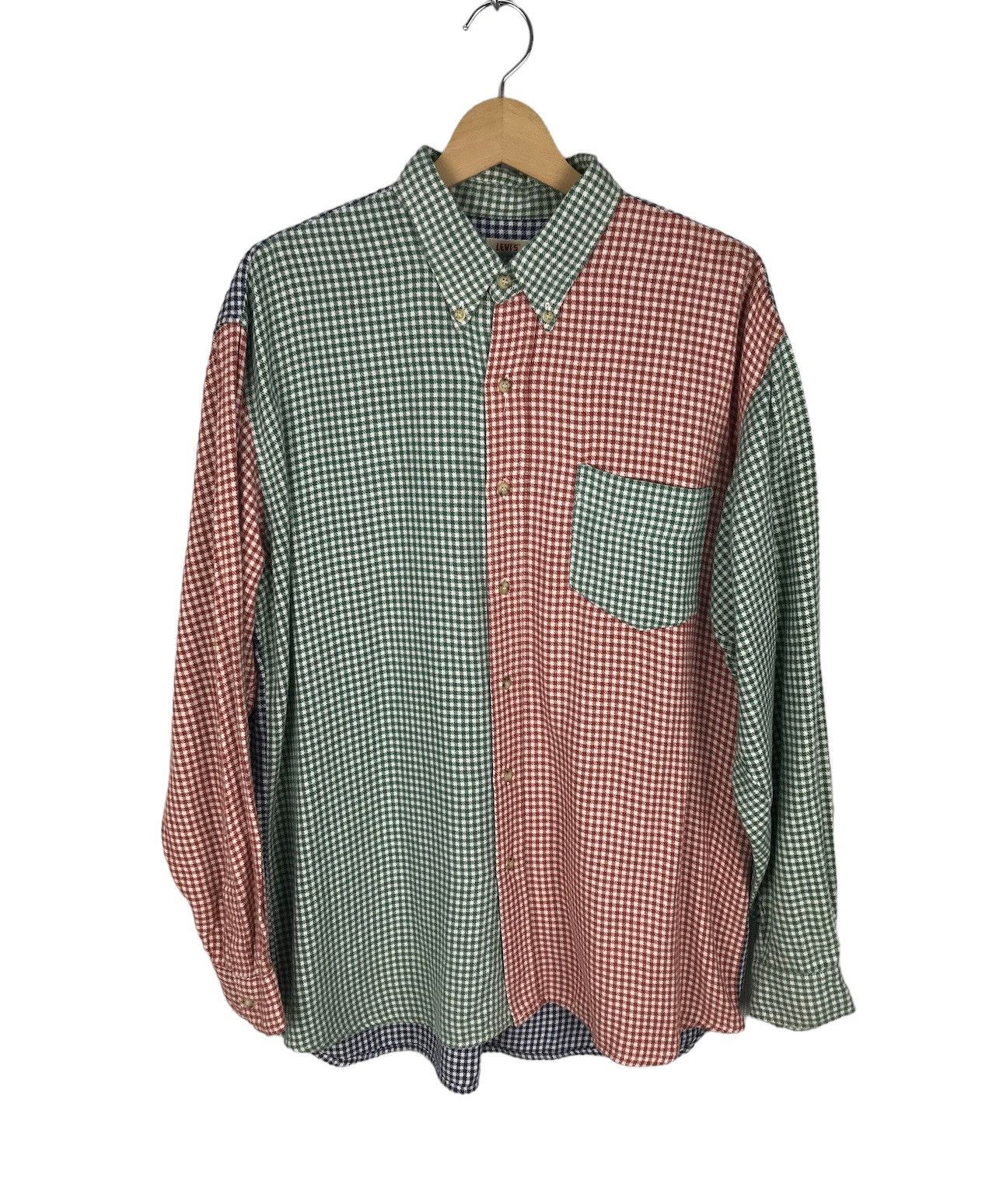 image of Vintage Levis Lvc Multi Colour Flannel Shirt, Men's (Size Large)