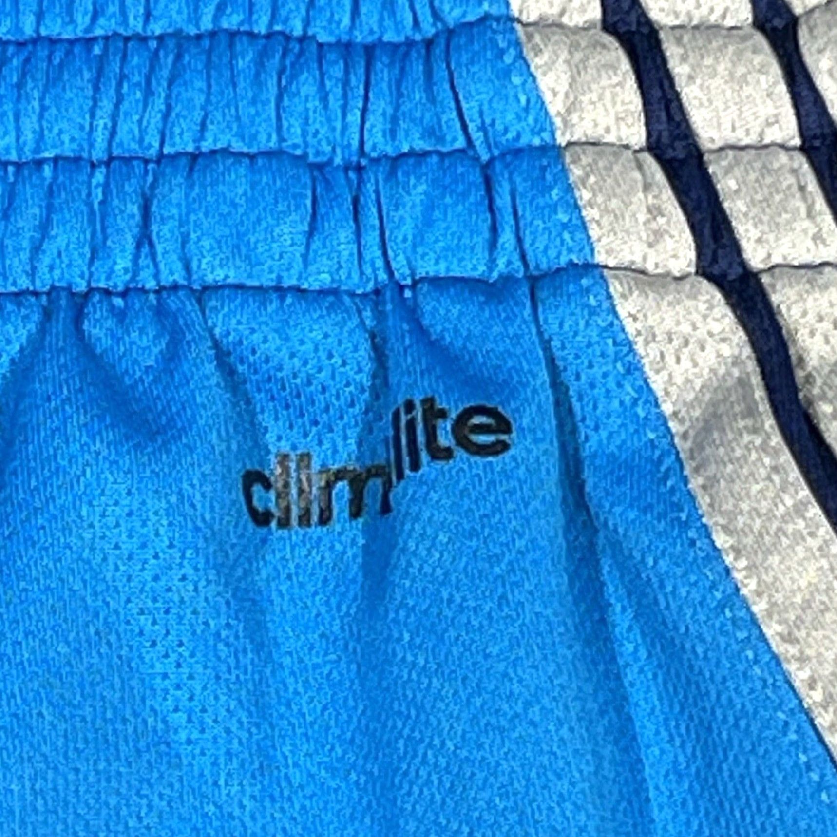 Adidas Adidas Shorts Men Large Blue Climalite Basketball Gym Drawstring Size US 33 - 4 Thumbnail