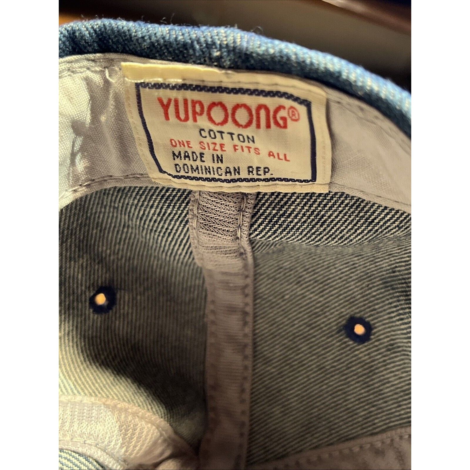 Yupong Vintage 90s R4L Denim Blue Jean Hat Yupoong Cotton One Size Size ONE SIZE - 4 Thumbnail