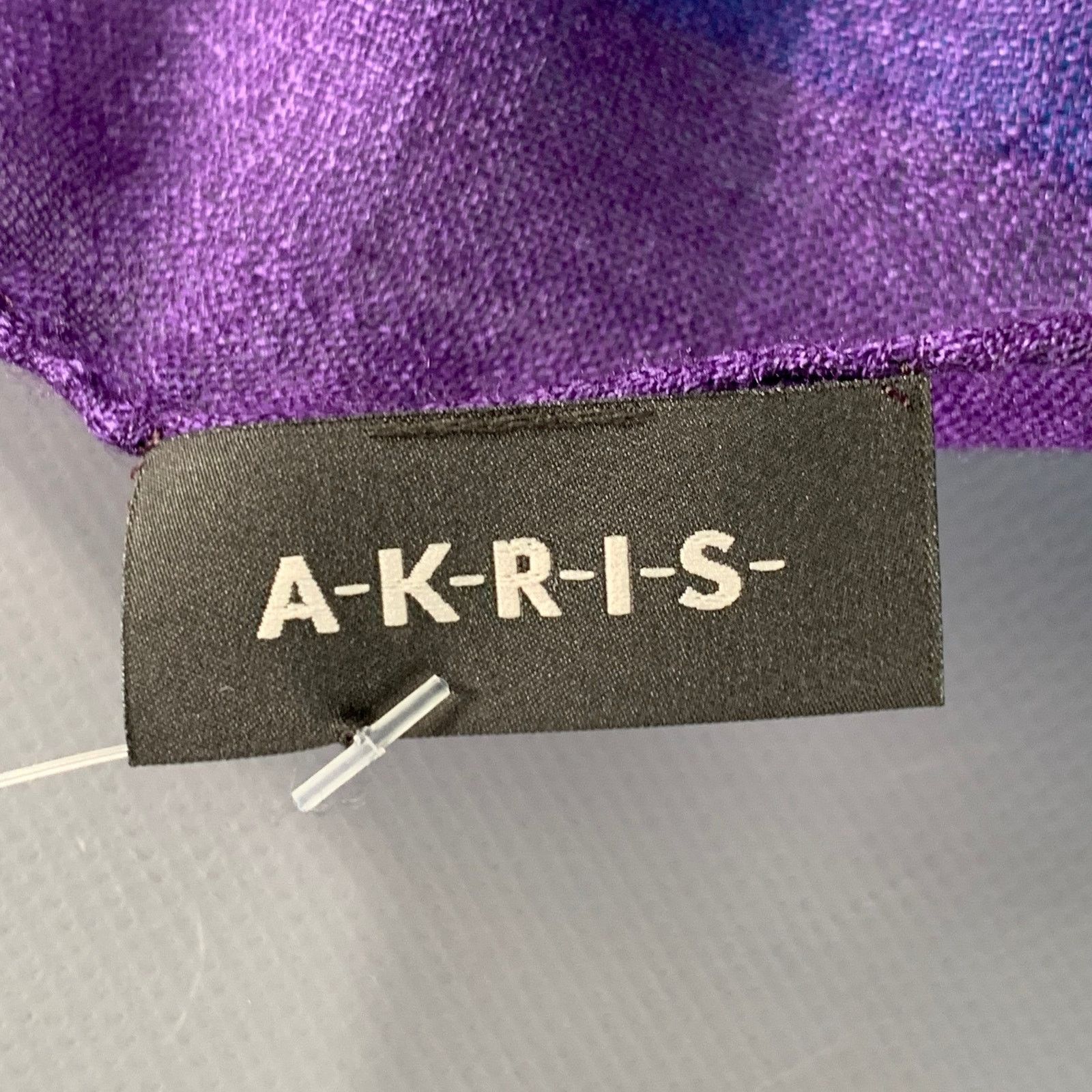 Akris AKRIS Multi Color Stripe Color Block Silk Blend Scarf Size ONE SIZE - 3 Thumbnail