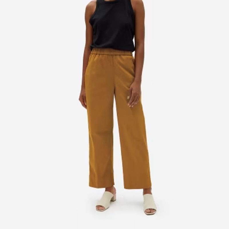 Everlane New Everlane Amber Brown Pull-On Organic Cotton Easy Pants 0