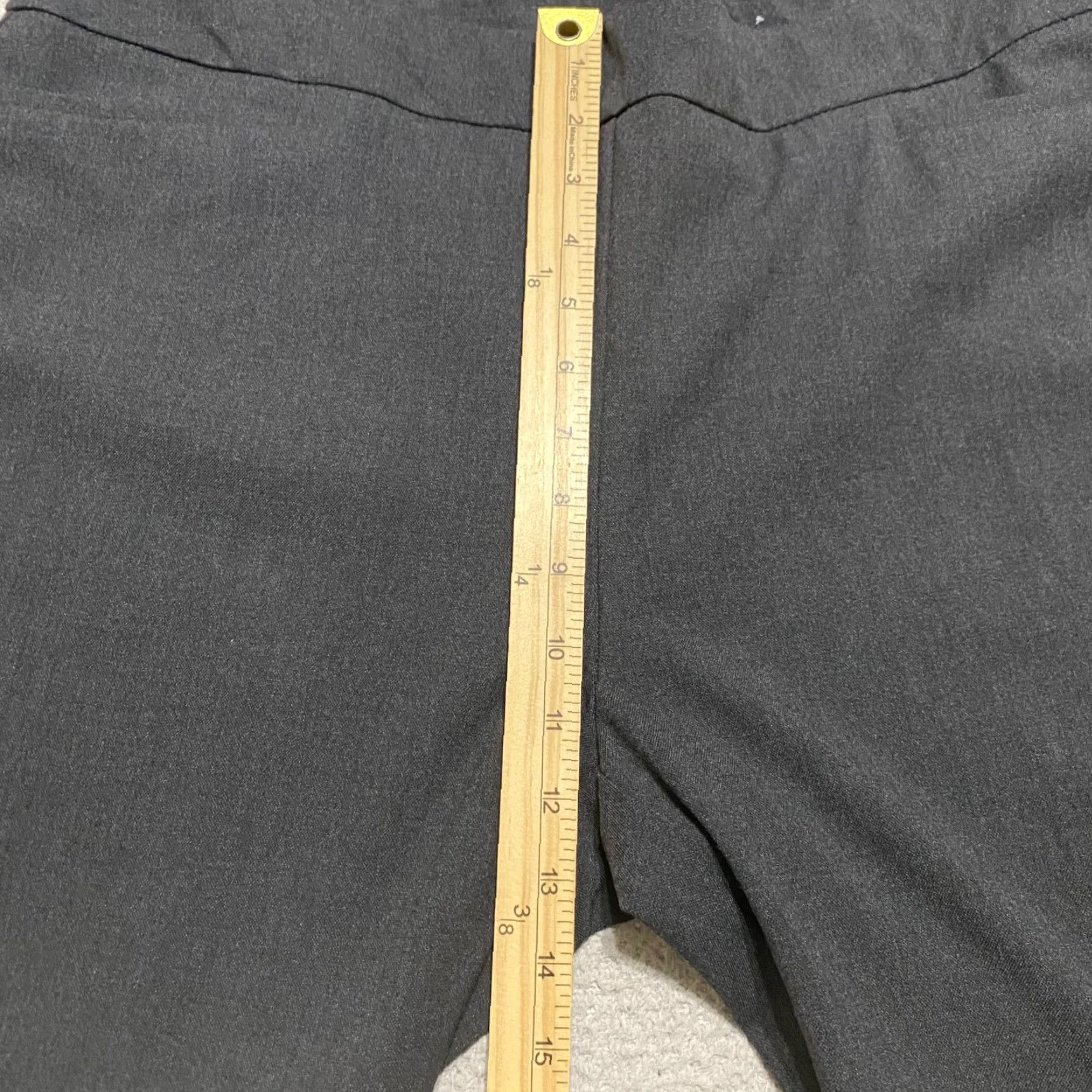 Vintage Chicos Womens 16 Dress Pants Gray High Rise Pull On Pockets Ankle Women 16 Pants Gray High Rise Pull On Pockets Ankle Chico's Size 38" / US 16 / IT 52 - 6 Thumbnail