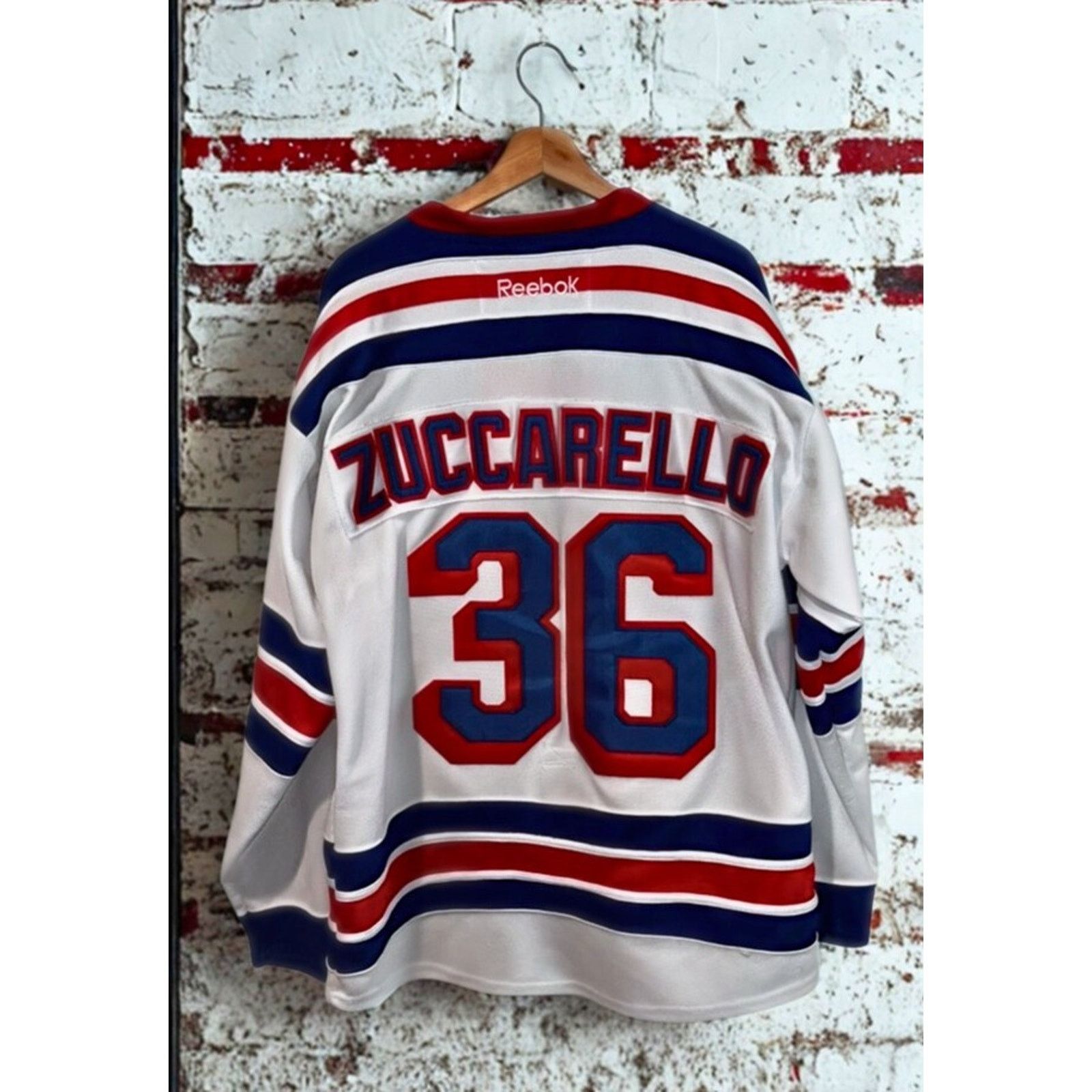 Ccm New York Rangers Mats Zuccarello Reebok CCM NHL Jersey Sz 52 Size US XL / EU 56 / 4 - 5 Thumbnail