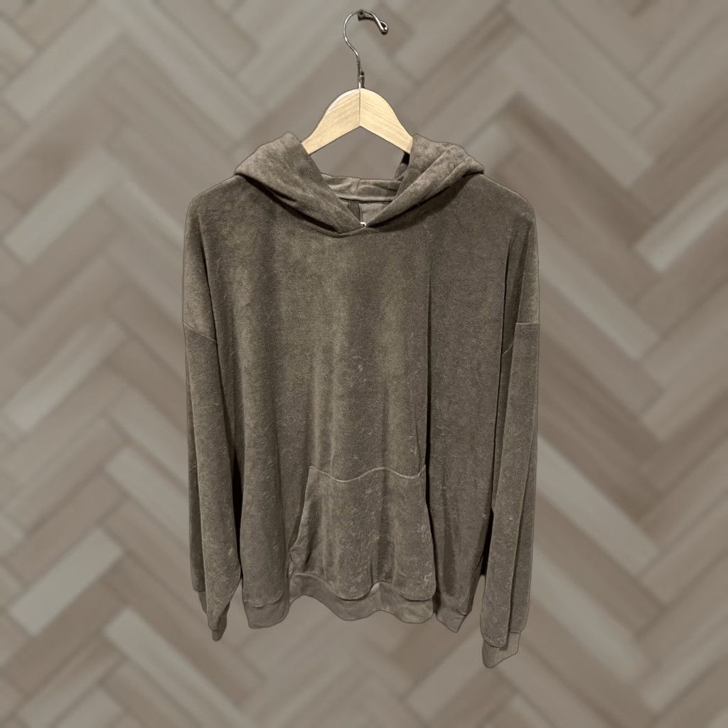 Skims Hoodie Pullover Women’s 4X Oxide Terry Cozy Brown Raglan Sleeve Casual Fall Winter Super Warmature?
