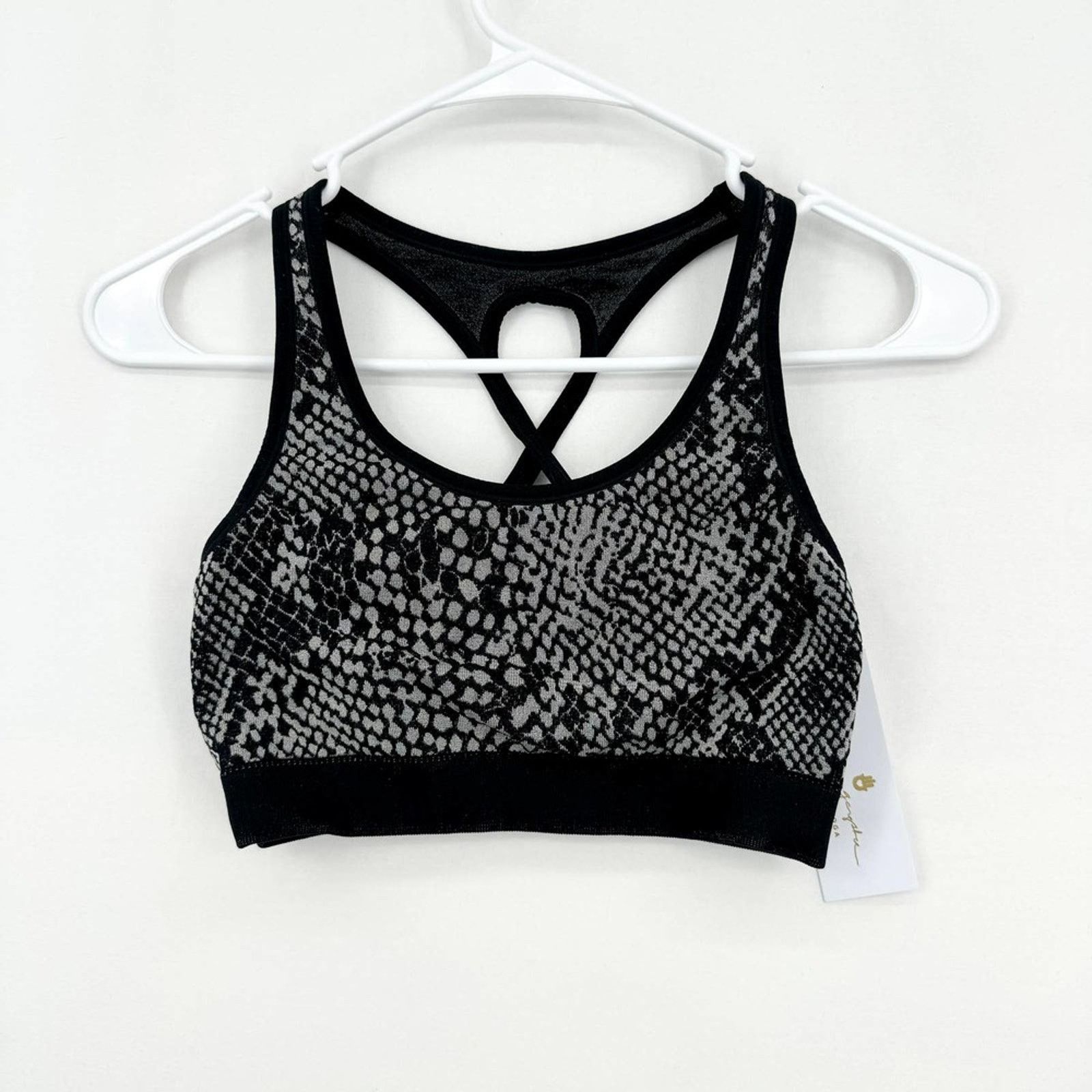 Spiritual Gangster Spiritual Gangster Snakeskin Print Racerback Sports Bra XS/S Size S / US 4 / IT 40 - 2 Thumbnail