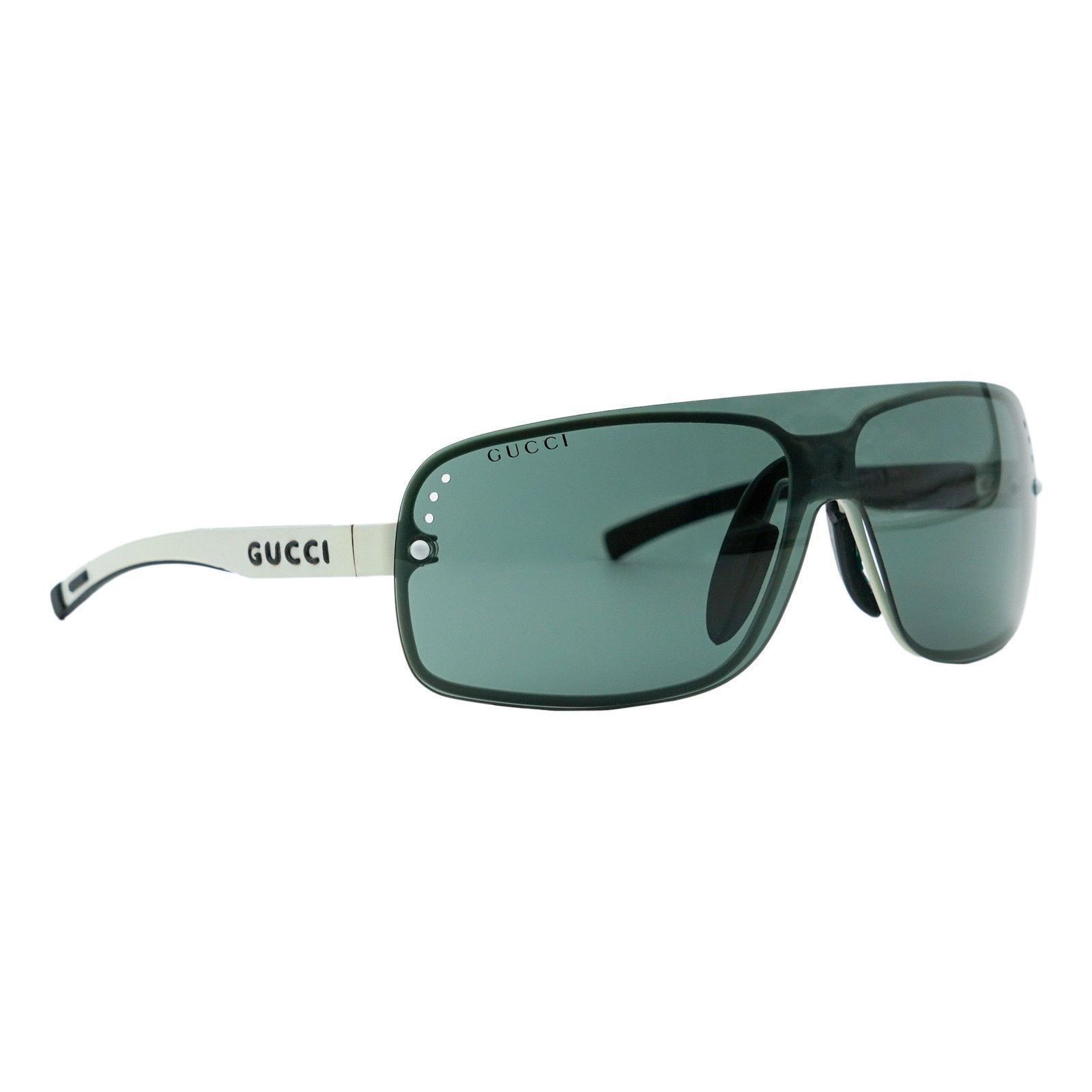 Gucci × Vintage ✨ Y2K Gucci Small Sunglasses Clear Grey GG2452