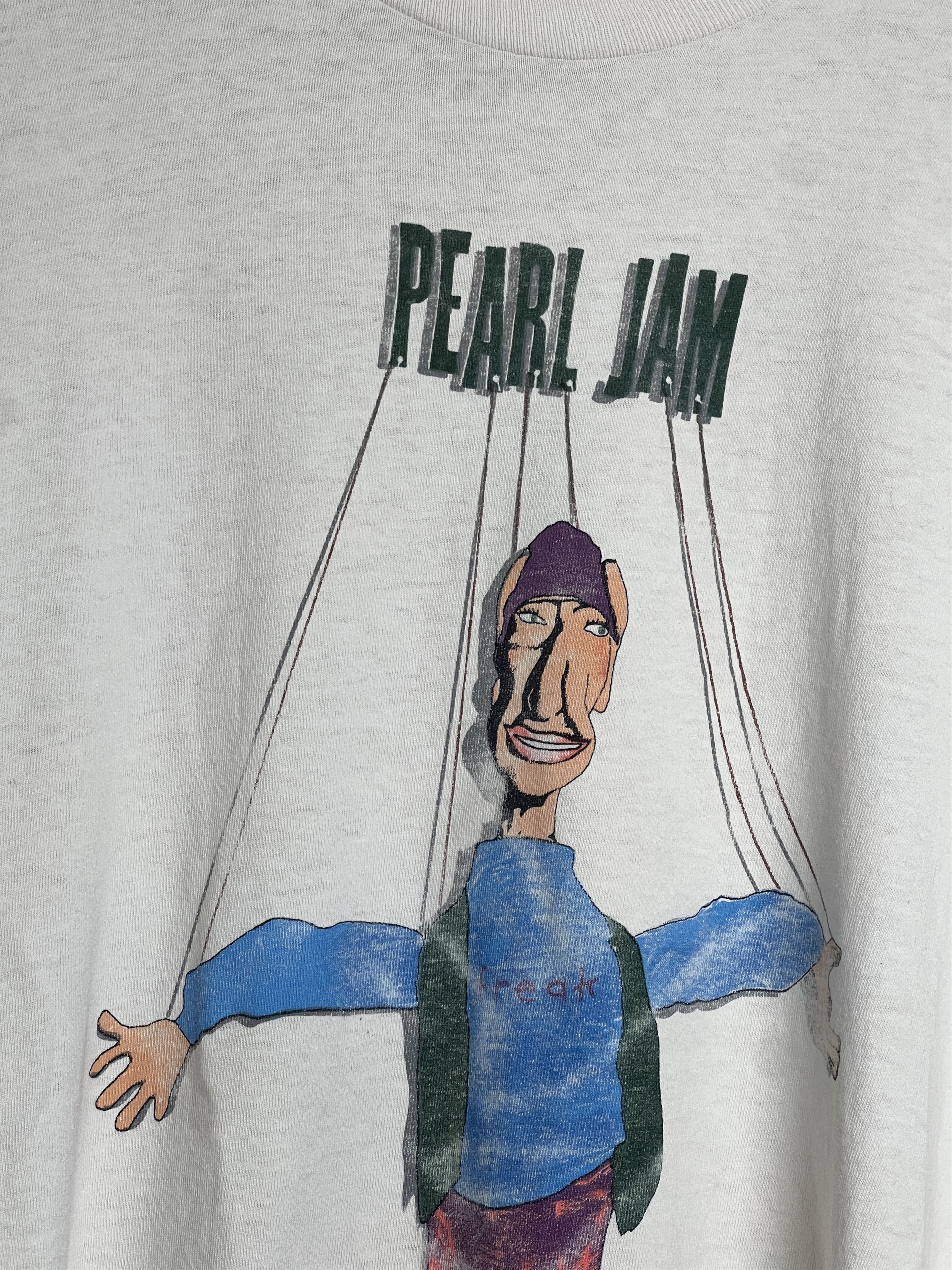 Band Tees × Vintage 1994 Pearl Jam Freak Shallow Puppet Concert Tour T-shirt Size US XL / EU 56 / 4 - 3 Thumbnail