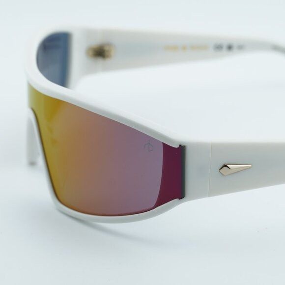 Rag & Bone Rag & Bone RNB6003/S 0VK6 TE Sunglasses White Shield Frame Size ONE SIZE - 2 Thumbnail