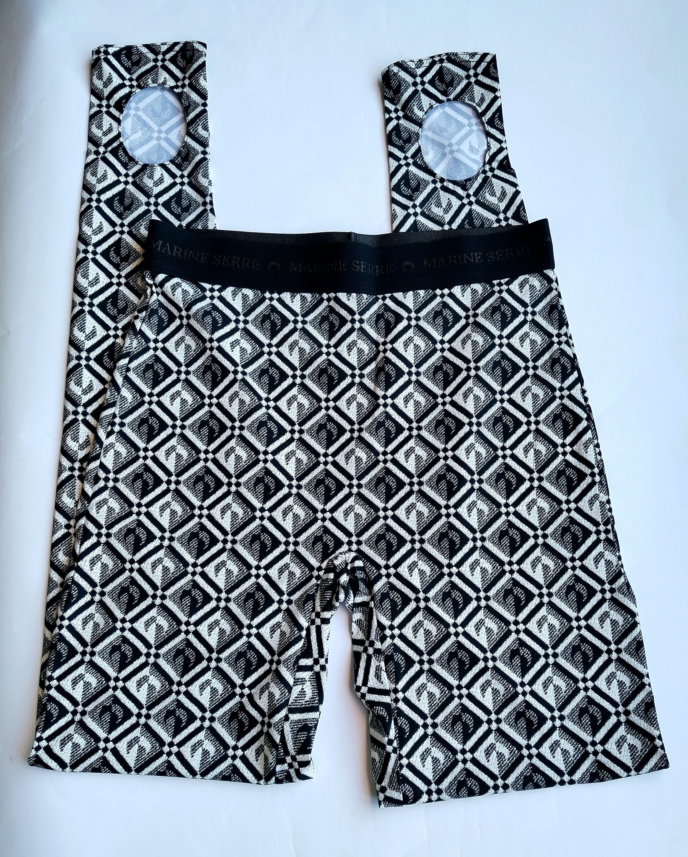 Marine Serre Crescent moon diamond jacquard print leggings Size 28" / US 6 / IT 42 - 7 Thumbnail