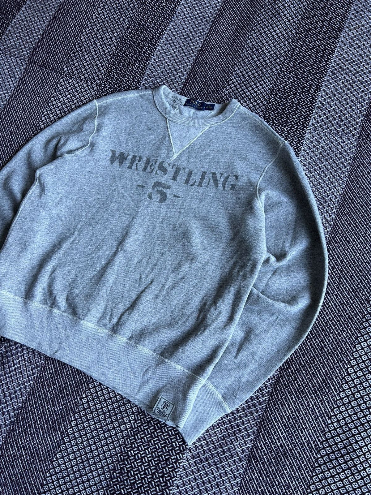 Polo Ralph Lauren × Vintage Vintage Polo Ralph Lauren Wrestling Heavy Sweatshirt Size M Size US M / EU 48-50 / 2 - 2 Thumbnail