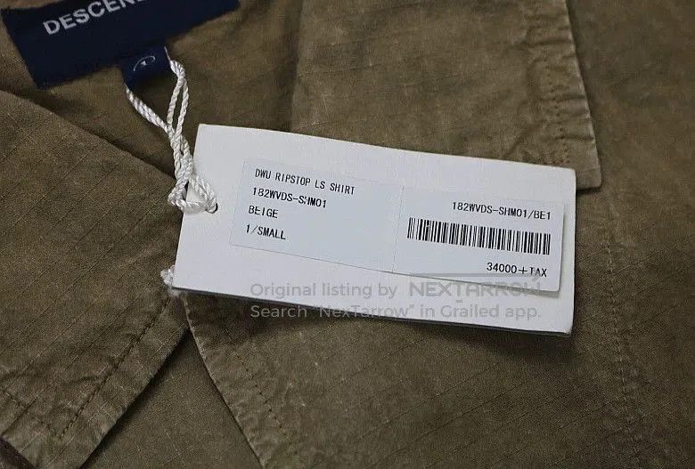 Descendant Descendant DWU Ripstop Shirt Jacket 18AW. Size US S / EU 44-46 / 1 - 6 Thumbnail
