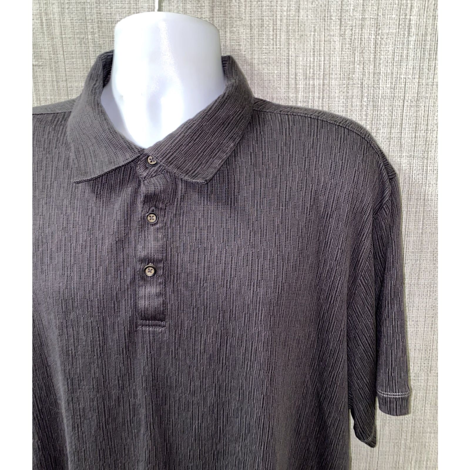 Nat Nast Nat Nast Mens Gray Short Sleeve Golf Polo Shirt 2XL Modal/Polyester Regular Collared Polo Golf Shirt Mens Gray 2XL Nat Nast Luxury Originals Size US XXL / EU 58 / 5 - 2 Thumbnail